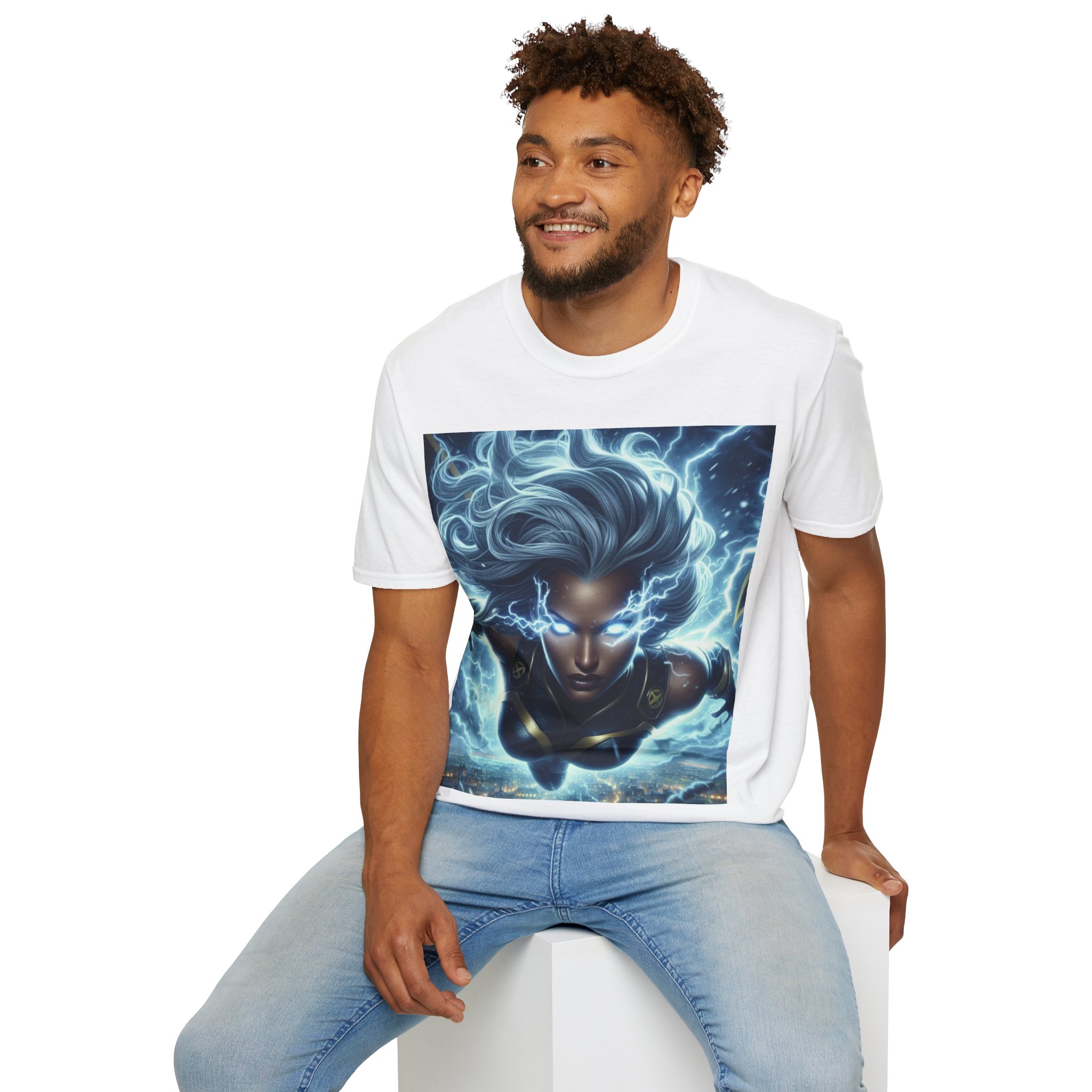 Storm Lightning Goddess Power Comic Art T‑Shirt - Image 17