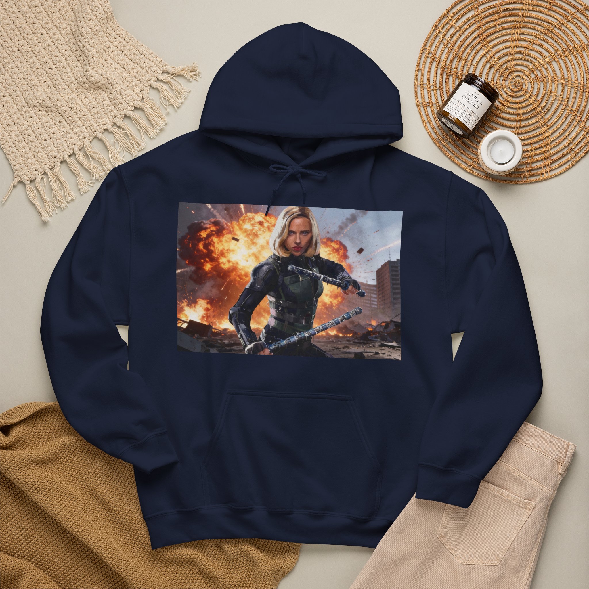 Black Widow Spy Strike Marvel Action Hoodie - Image 16