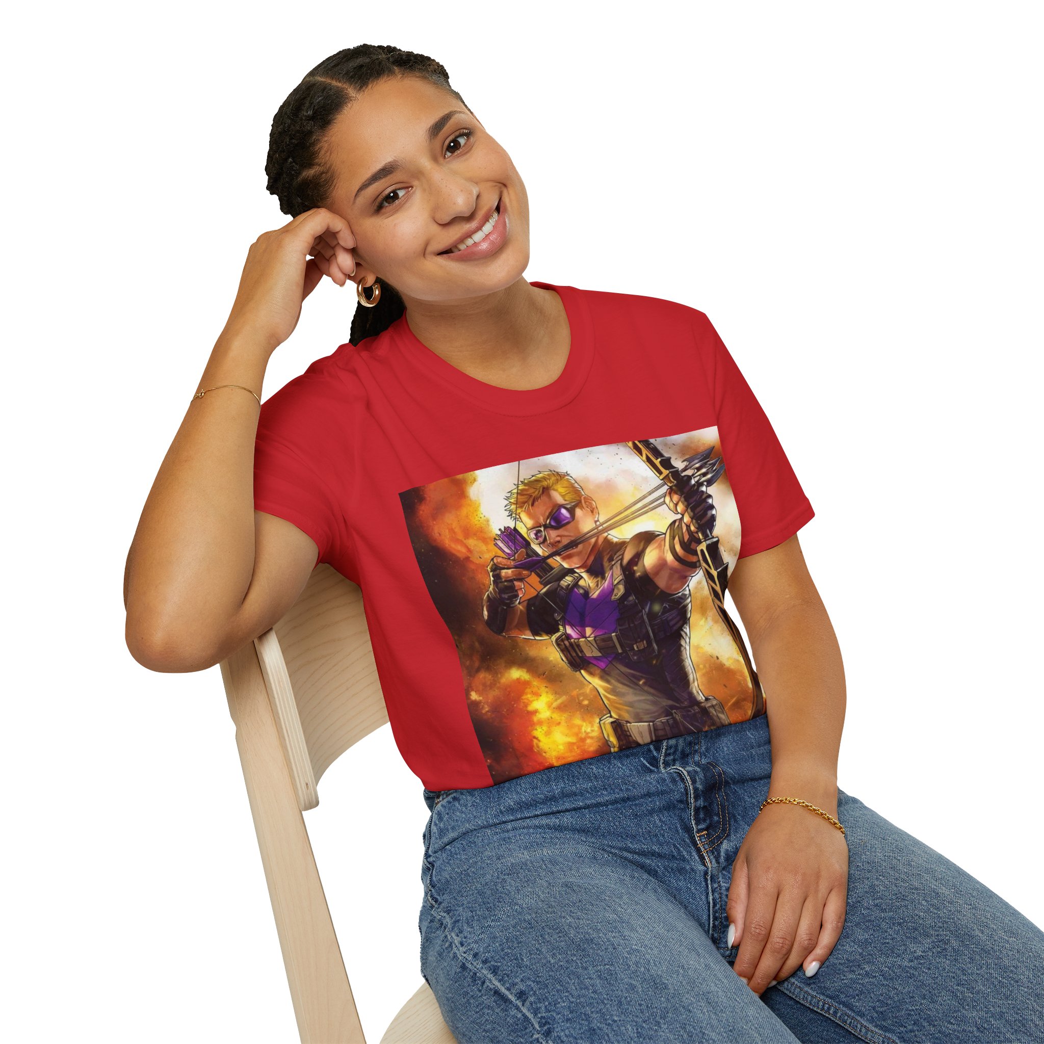 Hawkeye Precision Archer Fire Battle Graphic Tee - Image 34