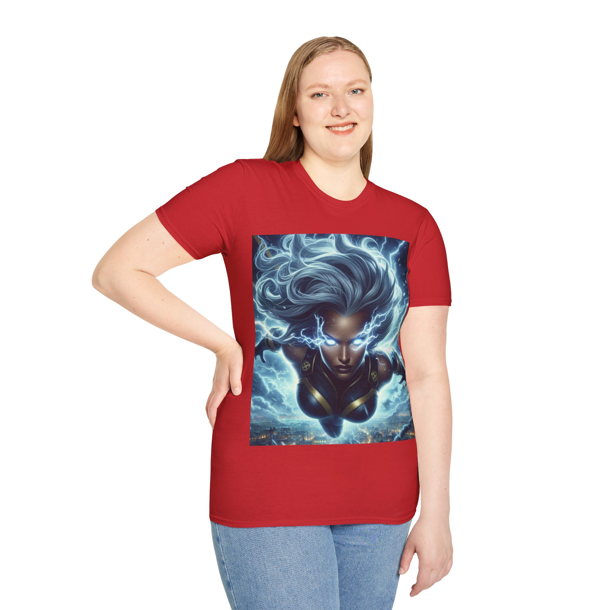 Storm Lightning Goddess Power Comic Art T‑Shirt - Image 31