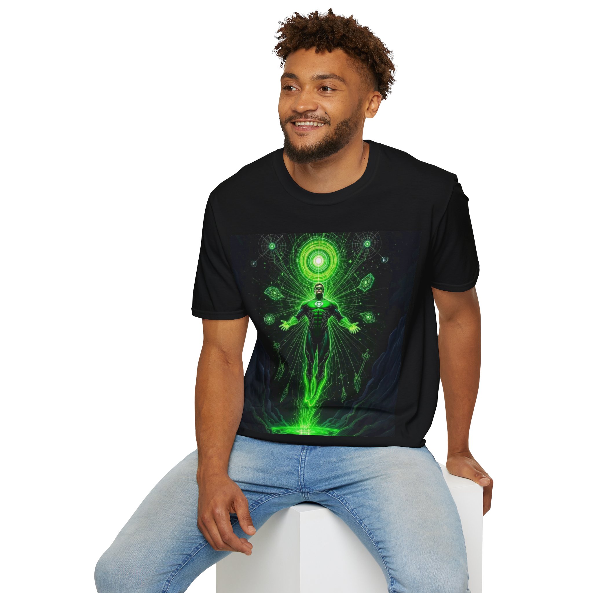 Green Lantern Cosmic Energy T-Shirt — Superhero Sci‑Fi Graphic Tee - Image 8