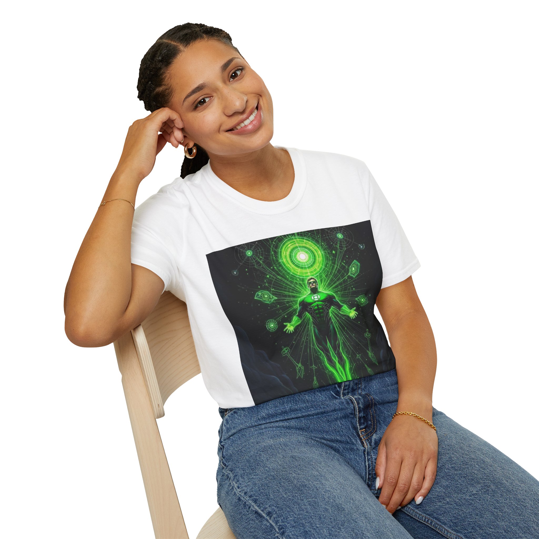 Green Lantern Cosmic Energy T-Shirt — Superhero Sci‑Fi Graphic Tee - Image 16