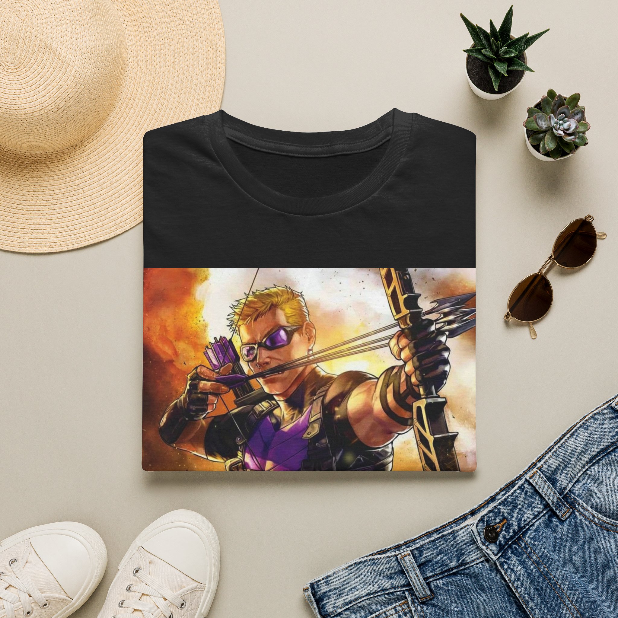 Hawkeye Precision Archer Fire Battle Graphic Tee - Image 2