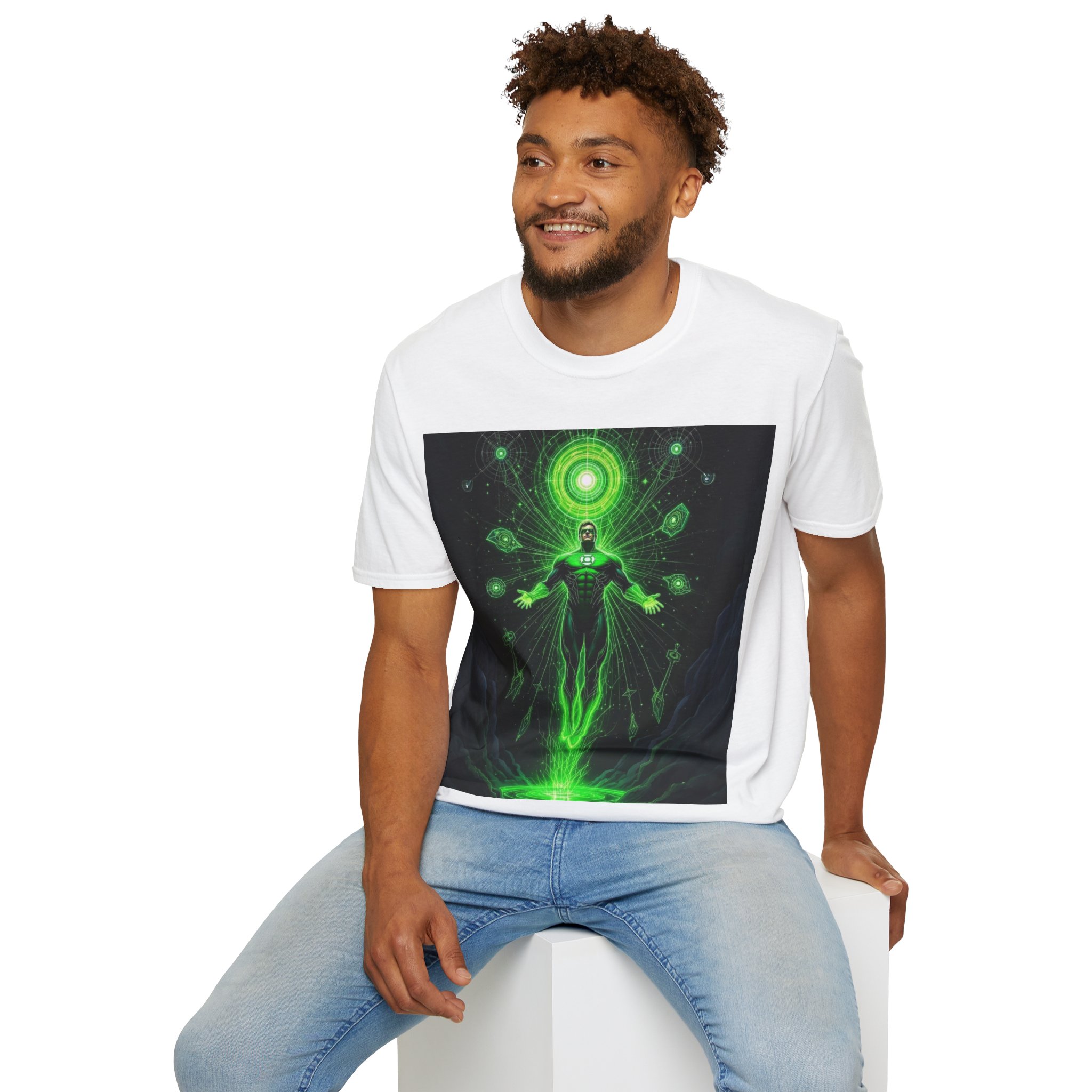Green Lantern Cosmic Energy T-Shirt — Superhero Sci‑Fi Graphic Tee - Image 17