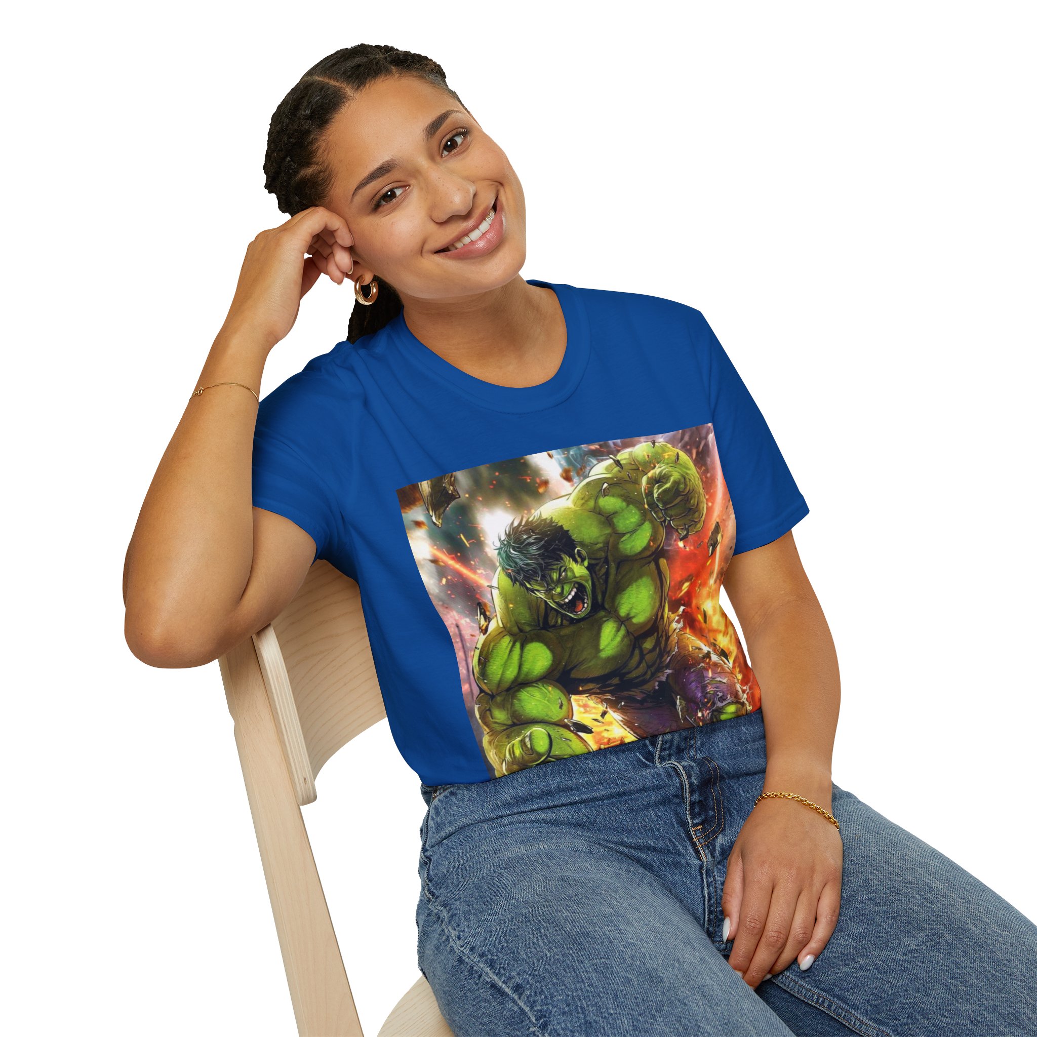 Hulk Smash Explosion Comic Art Graphic T‑Shirt - Image 25