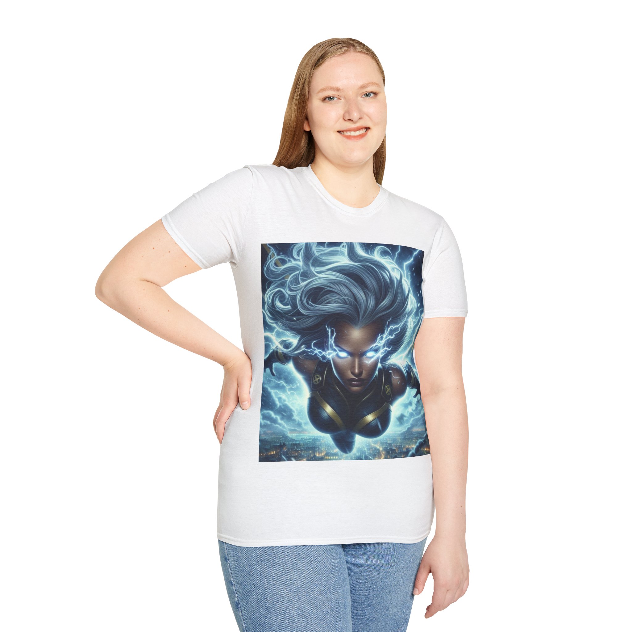 Storm Lightning Goddess Power Comic Art T‑Shirt - Image 13
