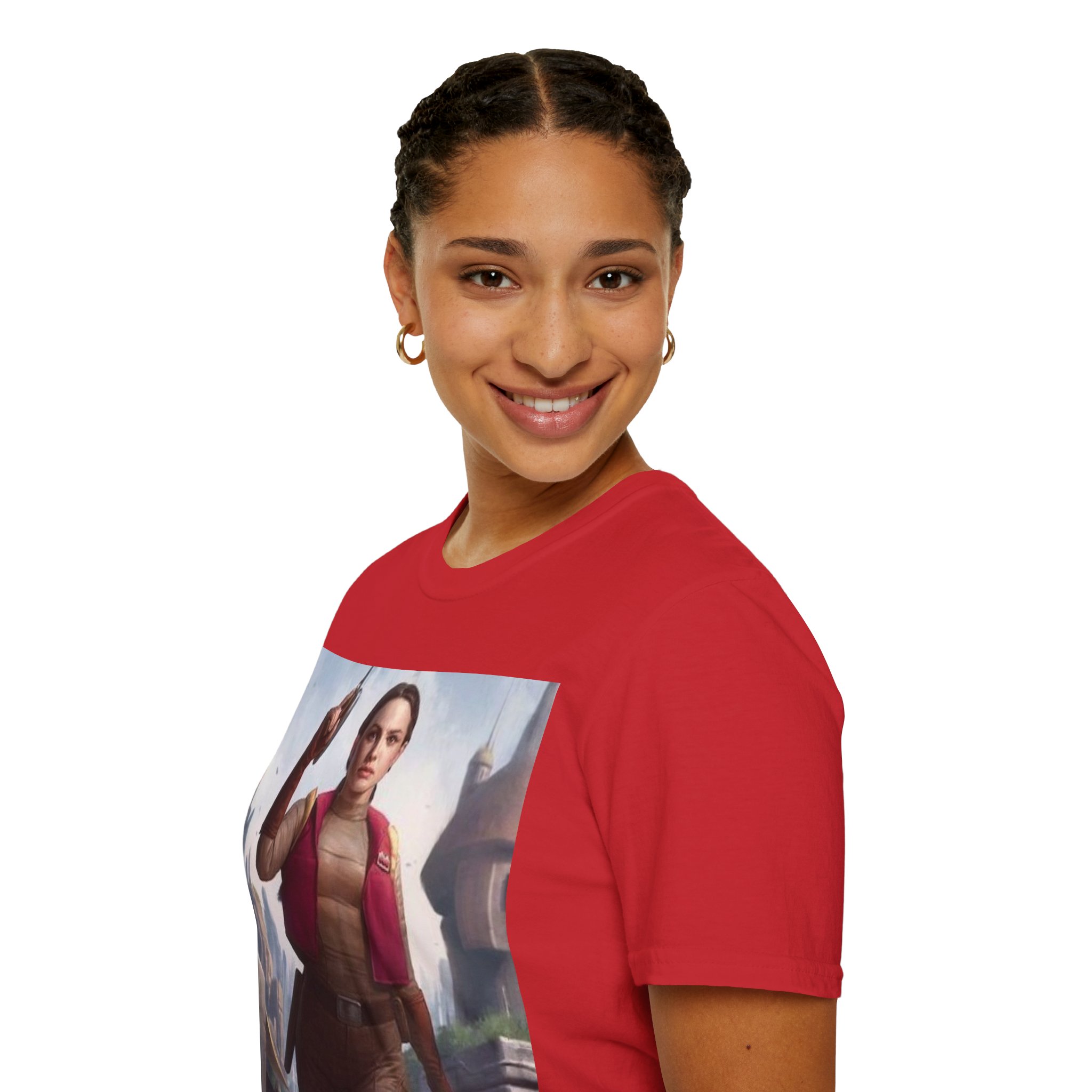 Padmé Amidala Galactic Rebel Force Comic Art T‑Shirt - Image 33