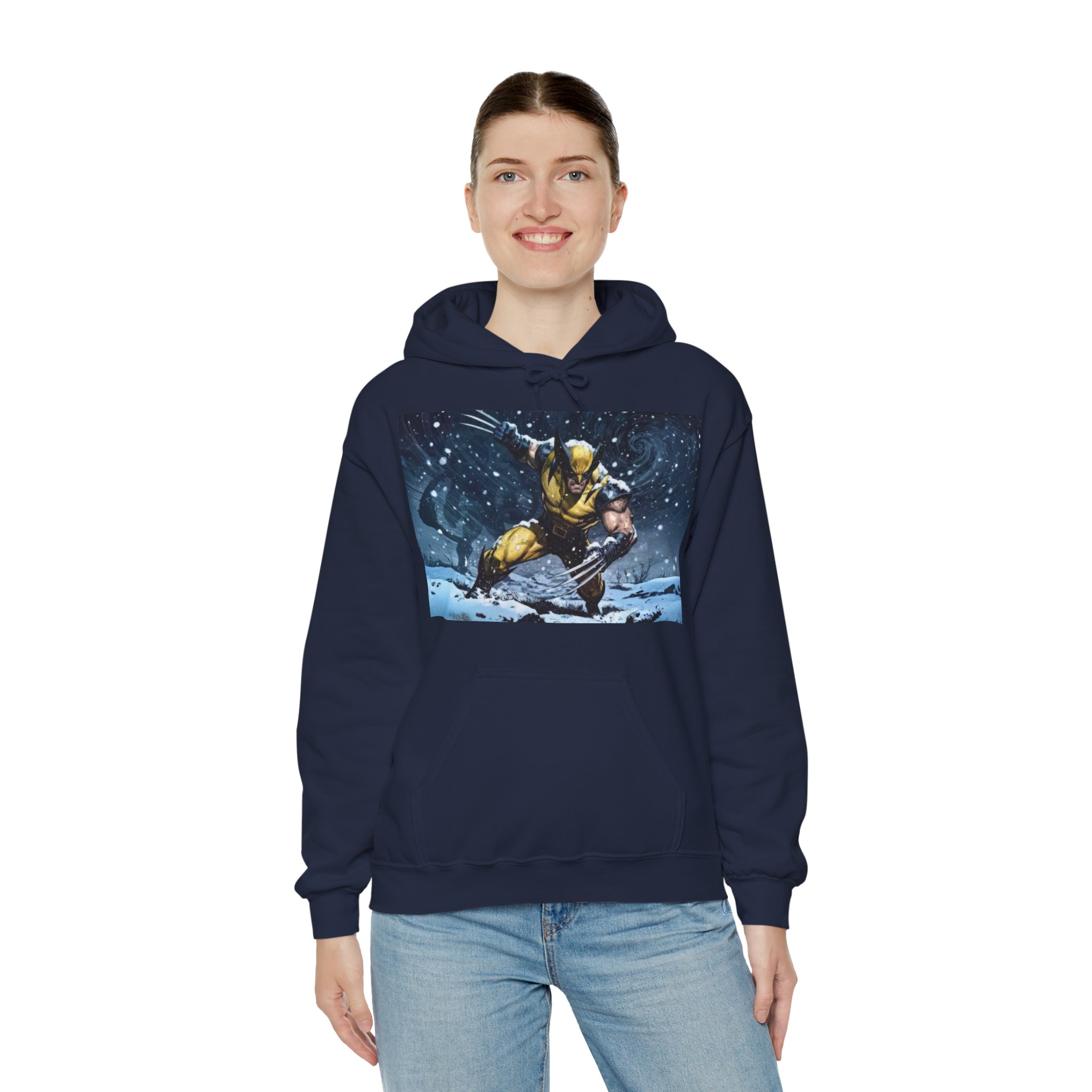 Wolverine Claws X‑Men Winter Comic Graphic Hoodie - Image 18