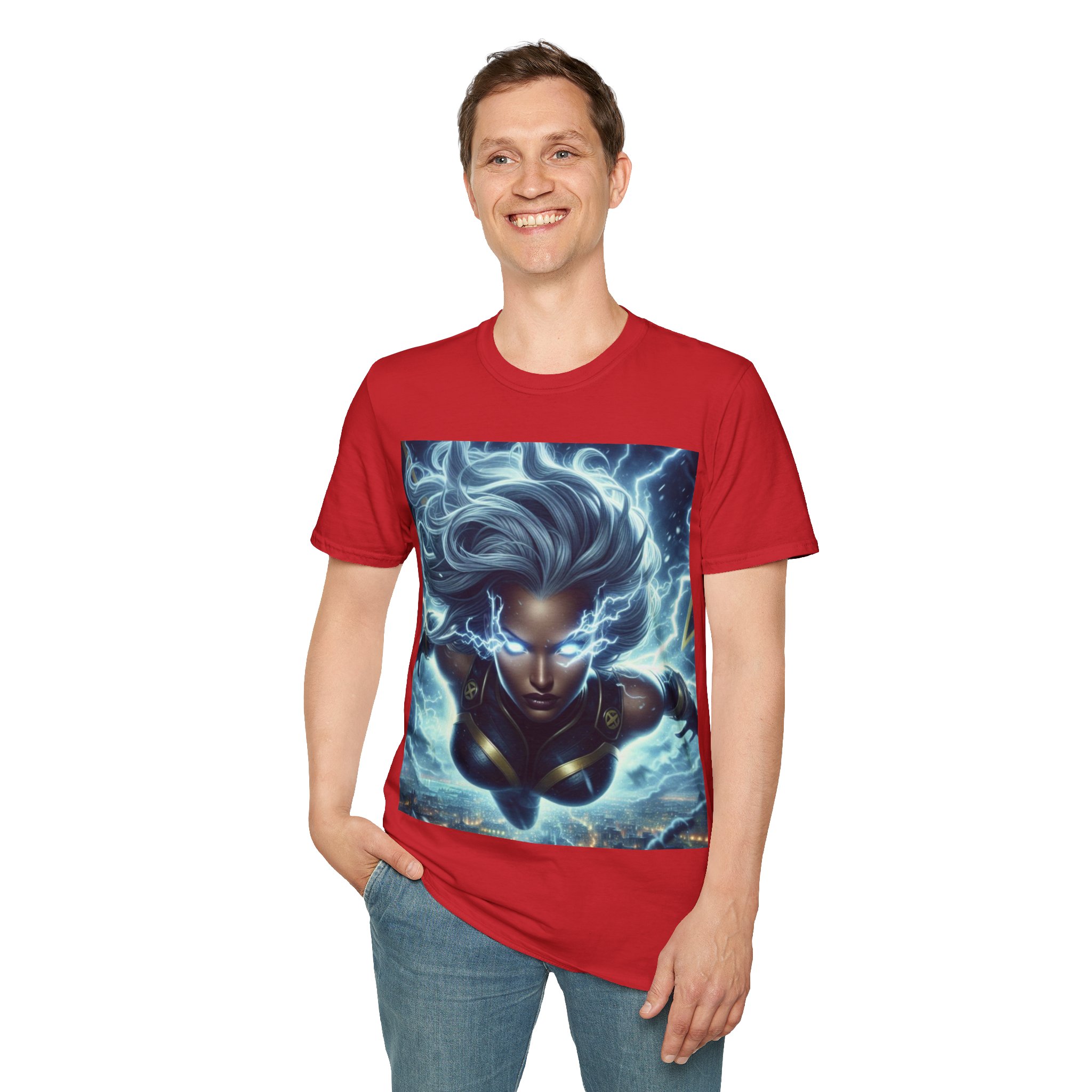 Storm Lightning Goddess Power Comic Art T‑Shirt - Image 32