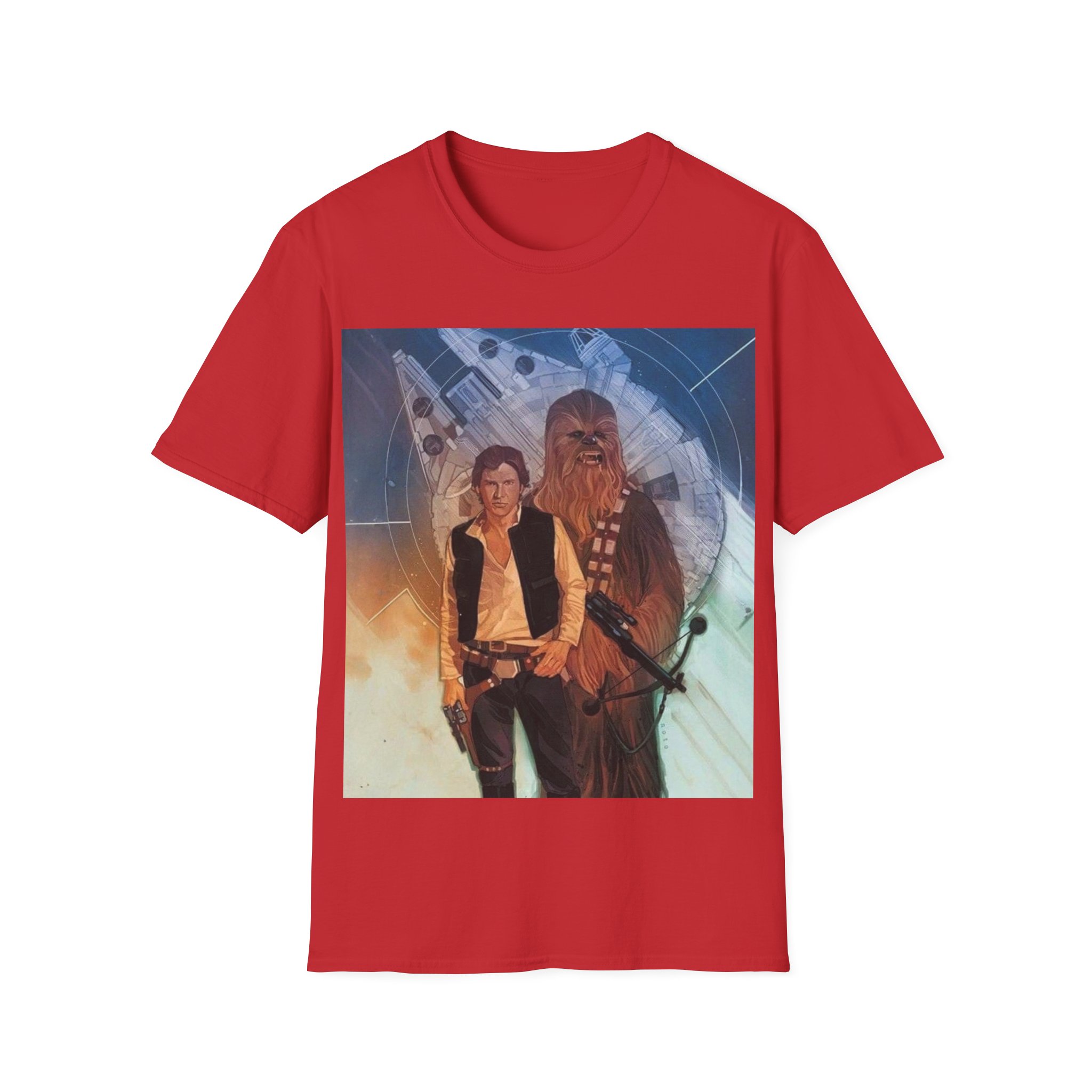 Han Solo & Chewbacca Millennium Flight Graphic T‑Shirt - Image 29
