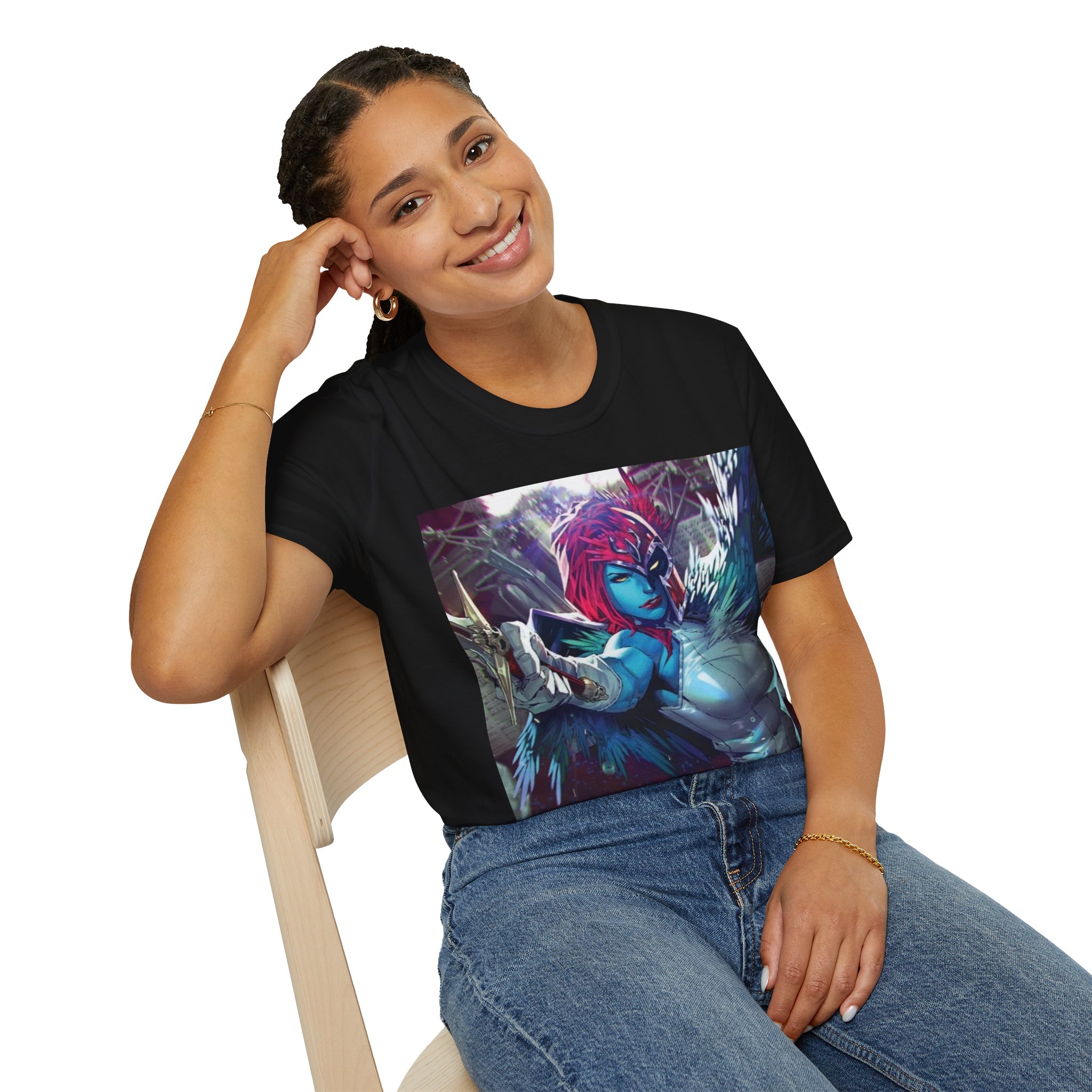 Mystique Winged Warrior Blue Mutant Comic Graphic Tee - Image 7