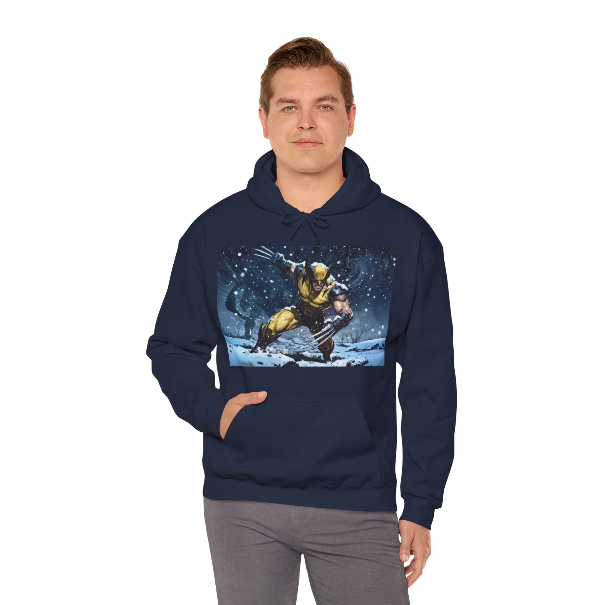 Wolverine Claws X‑Men Winter Comic Graphic Hoodie - Image 19