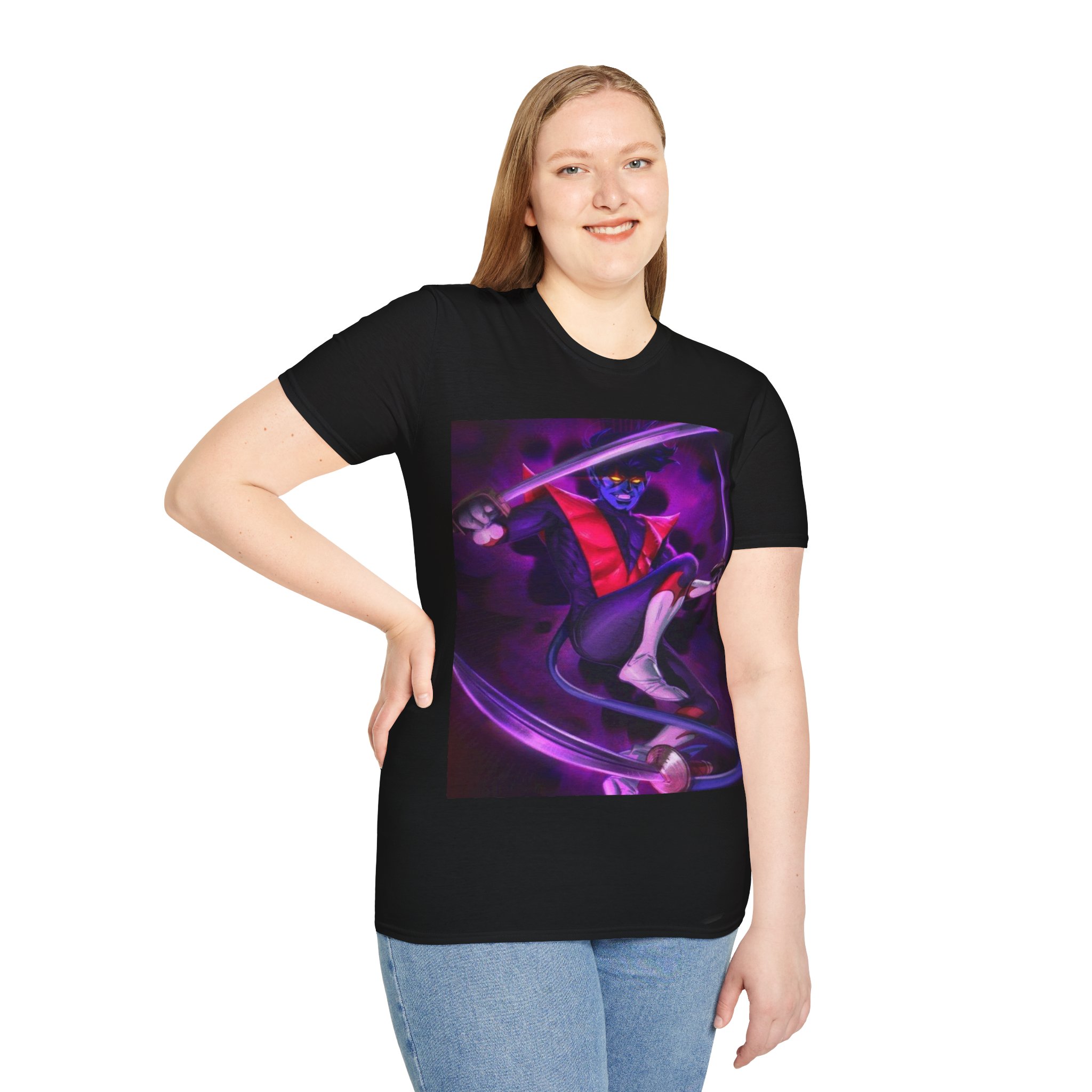 Nightcrawler Shadow Strike Comic Art Graphic Tee - Image 4