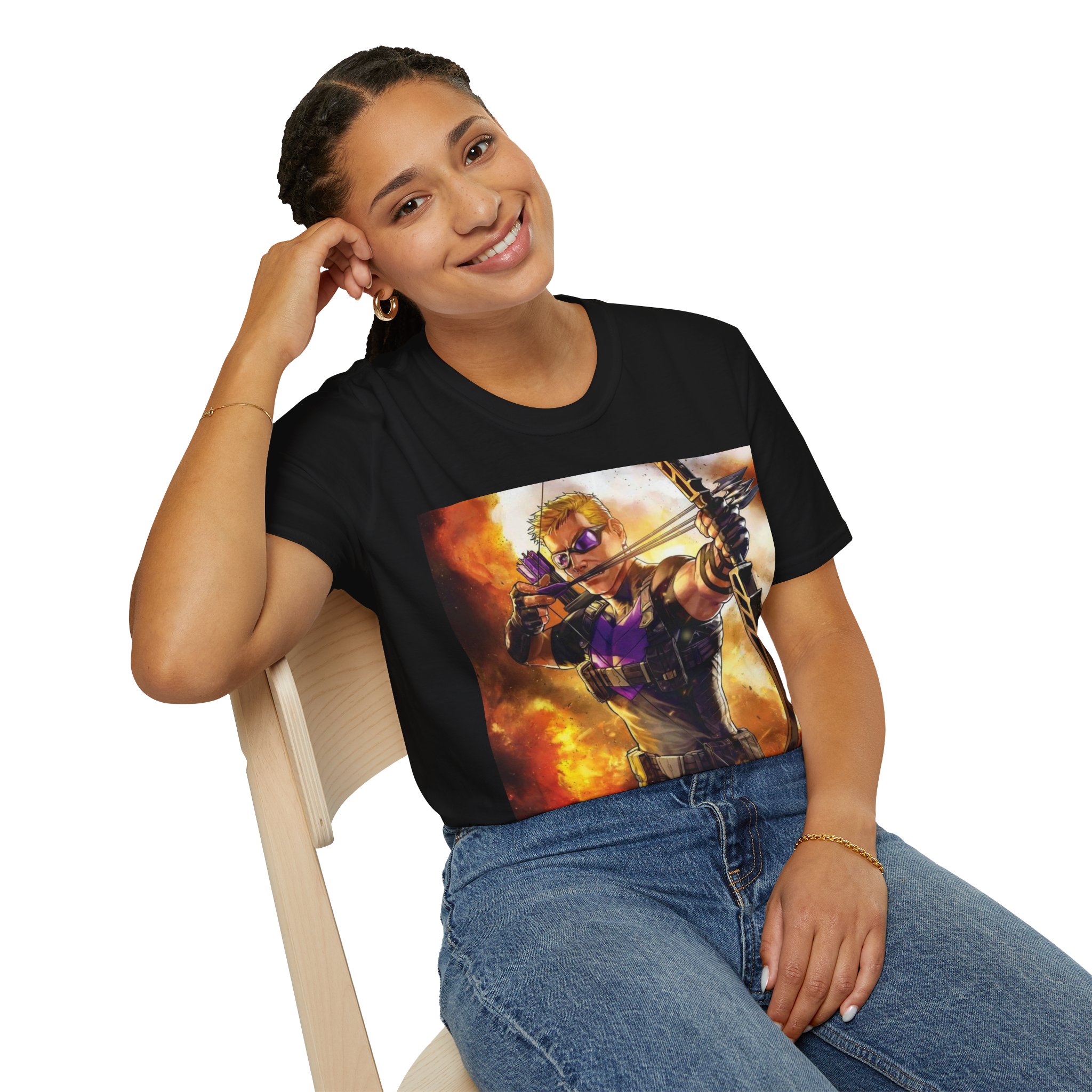 Hawkeye Precision Archer Fire Battle Graphic Tee - Image 7