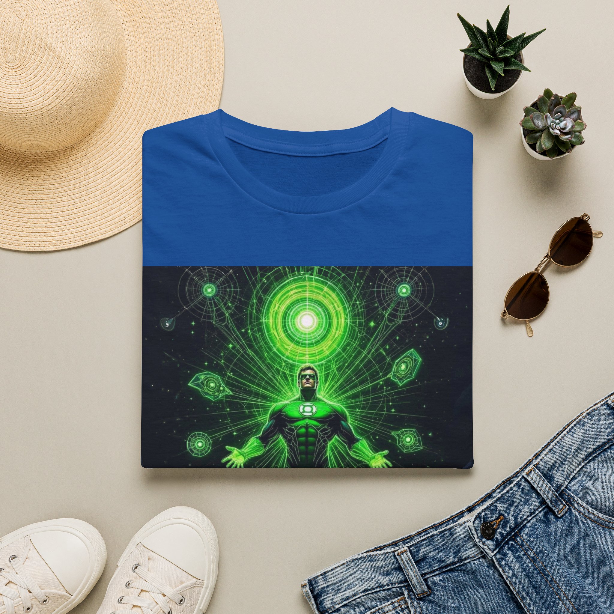 Green Lantern Cosmic Energy T-Shirt — Superhero Sci‑Fi Graphic Tee - Image 19