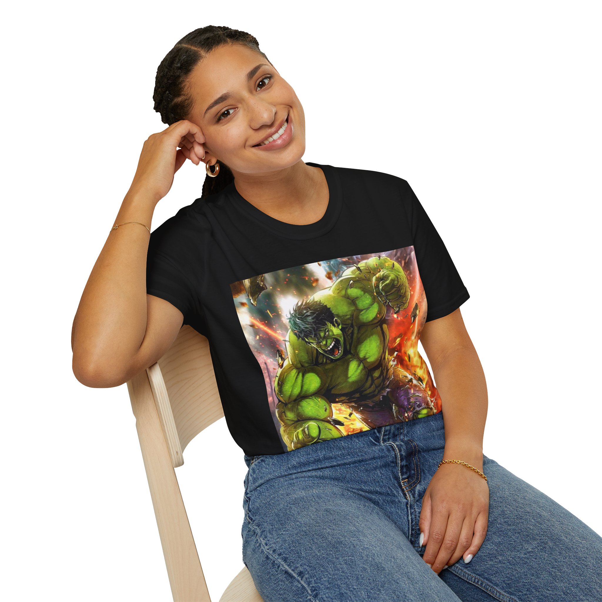 Hulk Smash Explosion Comic Art Graphic T‑Shirt - Image 7