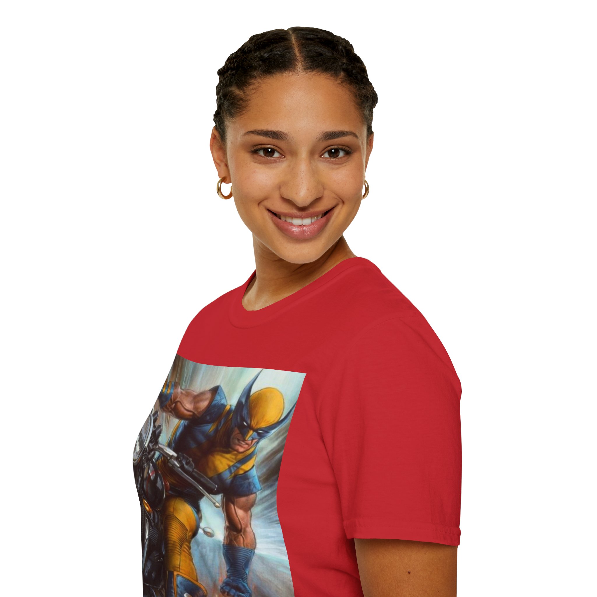 Wolverine Motorcycle Graphic T-Shirt — Vintage Comic Hero Tee - Image 33