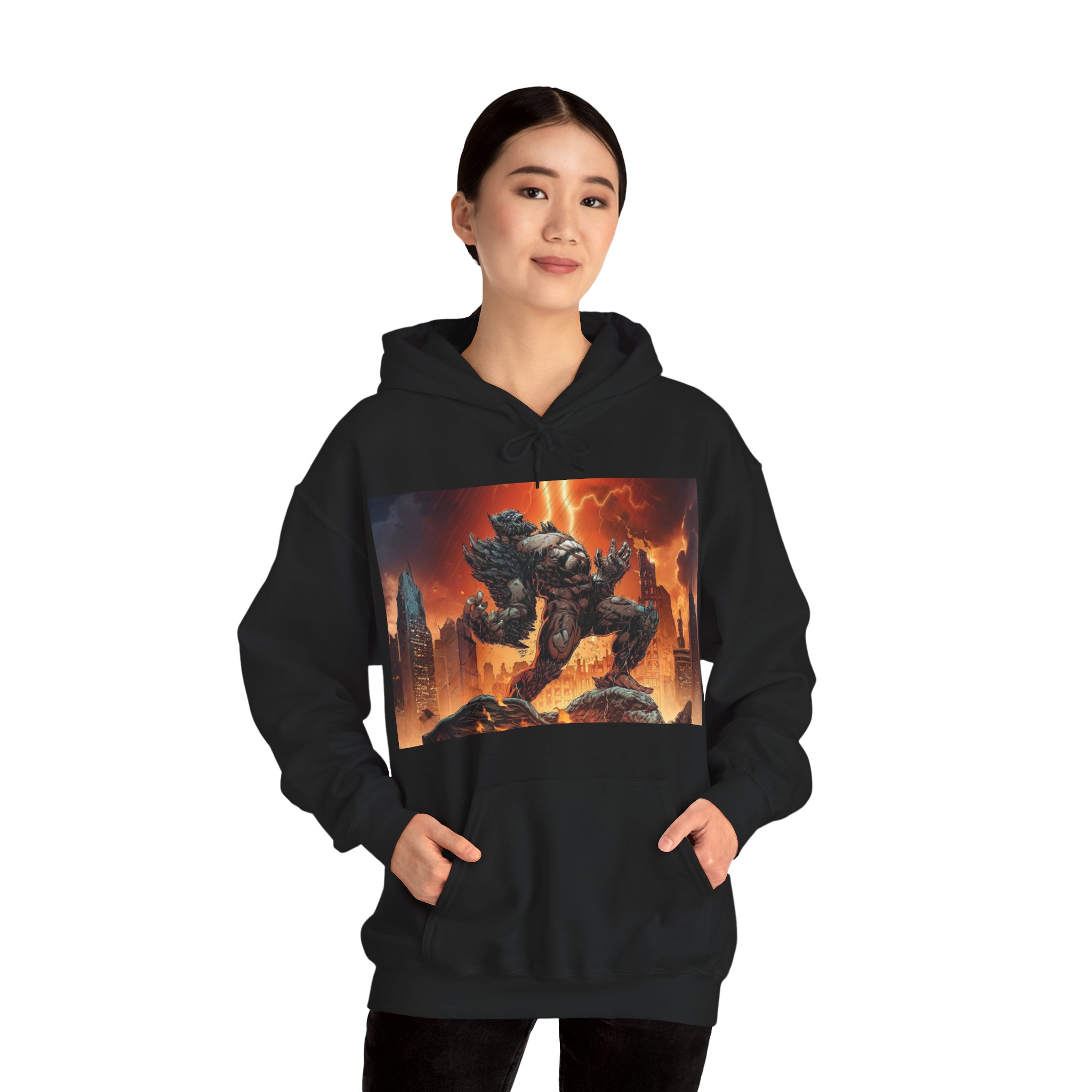 Doomsday Apocalyptic Power Hoodie – DC Destruction Style - Image 6