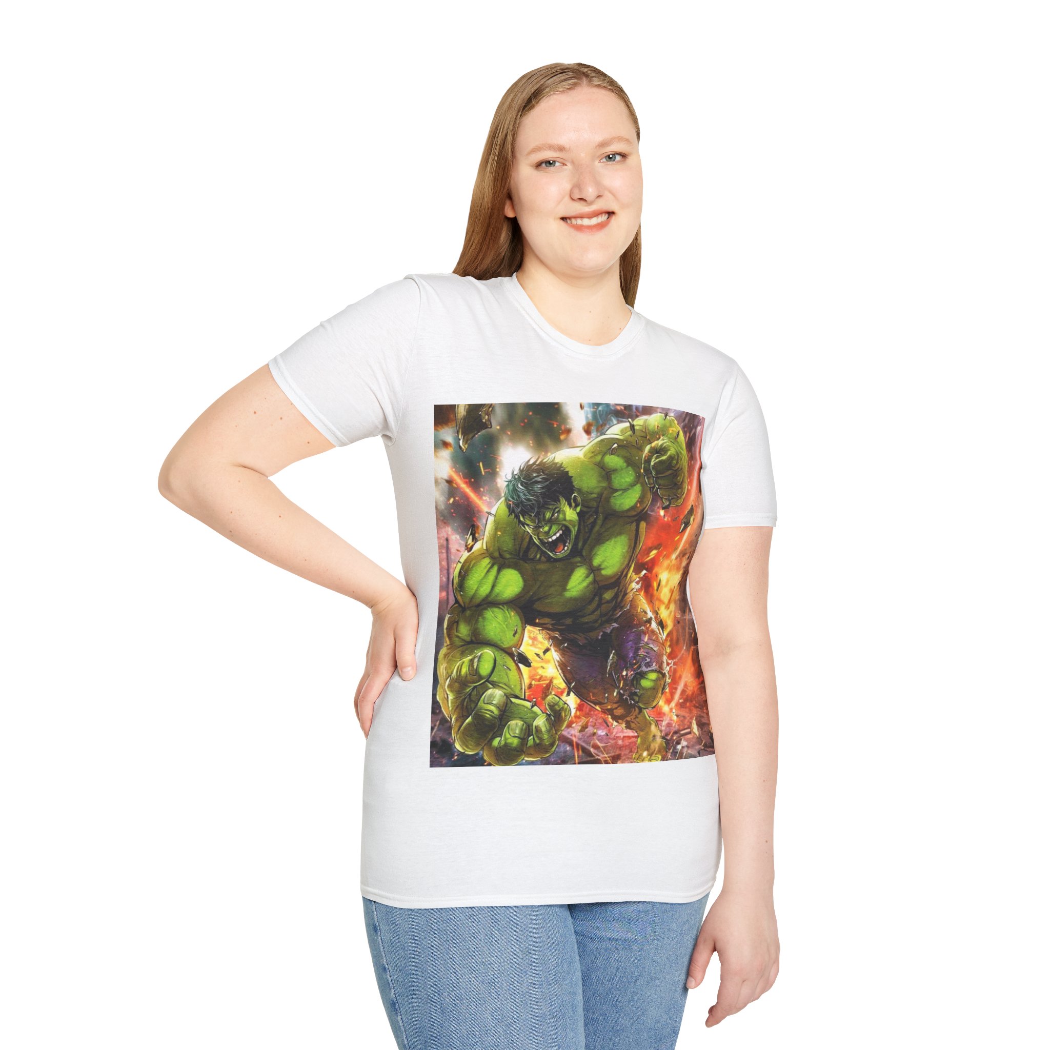 Hulk Smash Explosion Comic Art Graphic T‑Shirt - Image 13