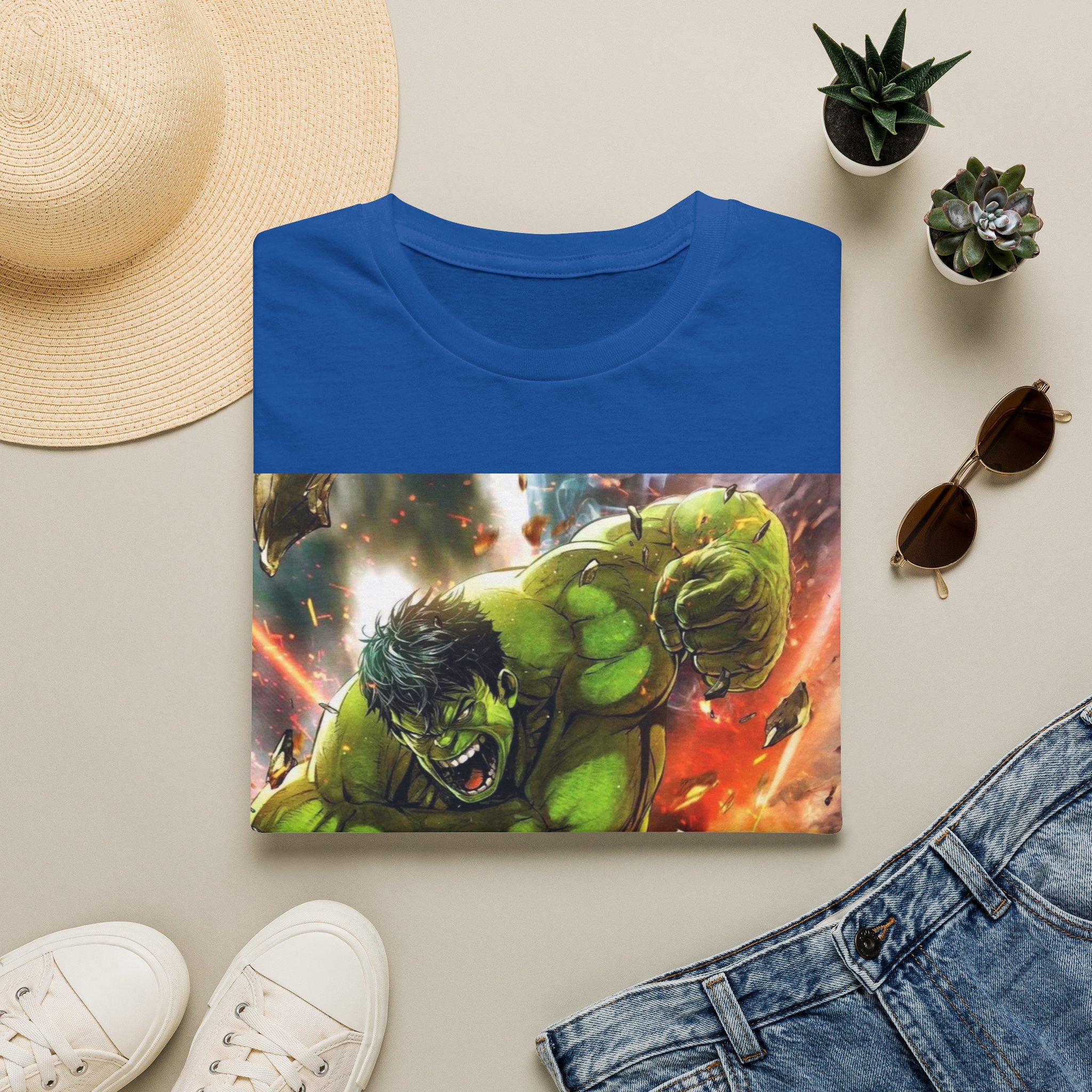 Hulk Smash Explosion Comic Art Graphic T‑Shirt - Image 19