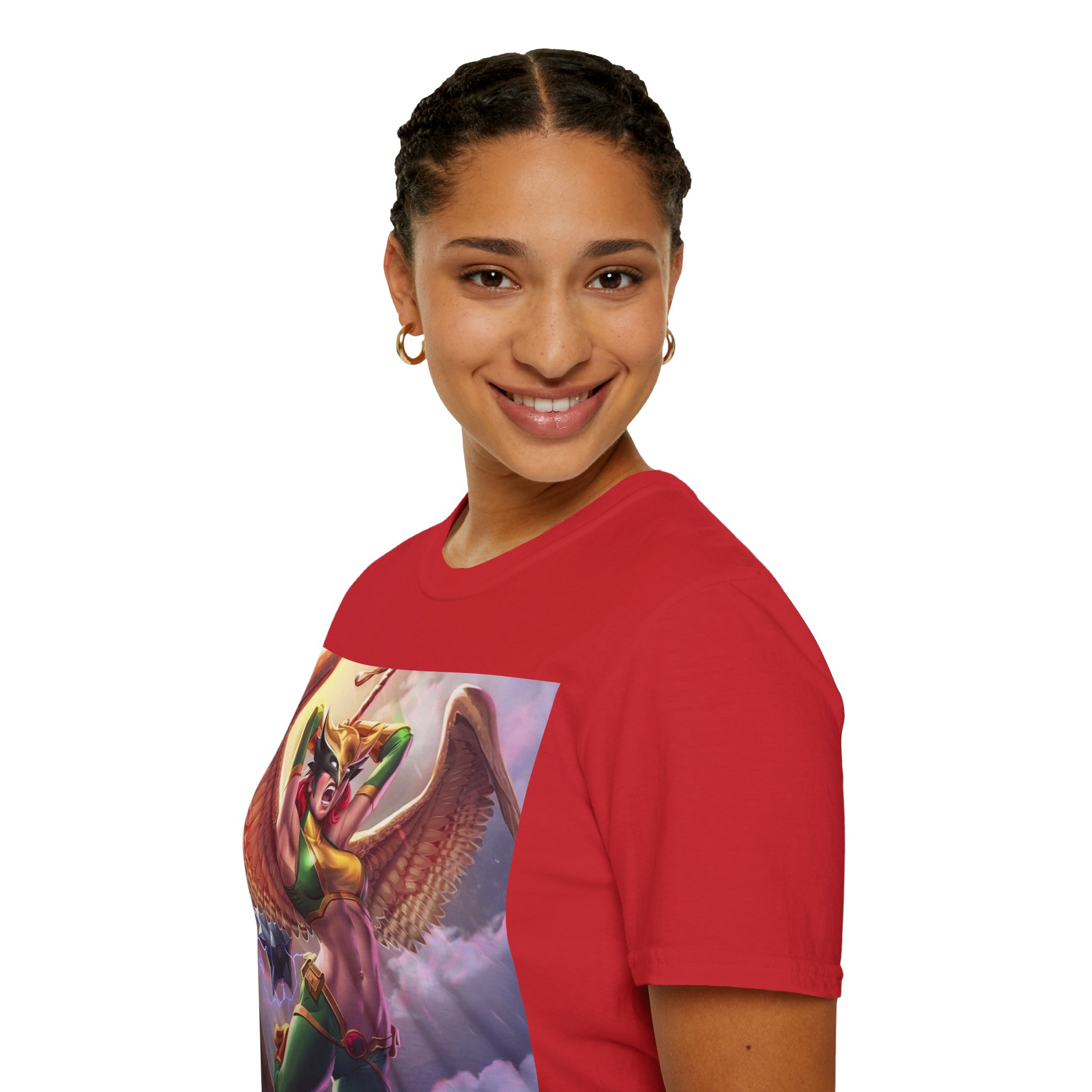 Hawkgirl Thunder Wings Battle Cry Graphic T‑Shirt - Image 33