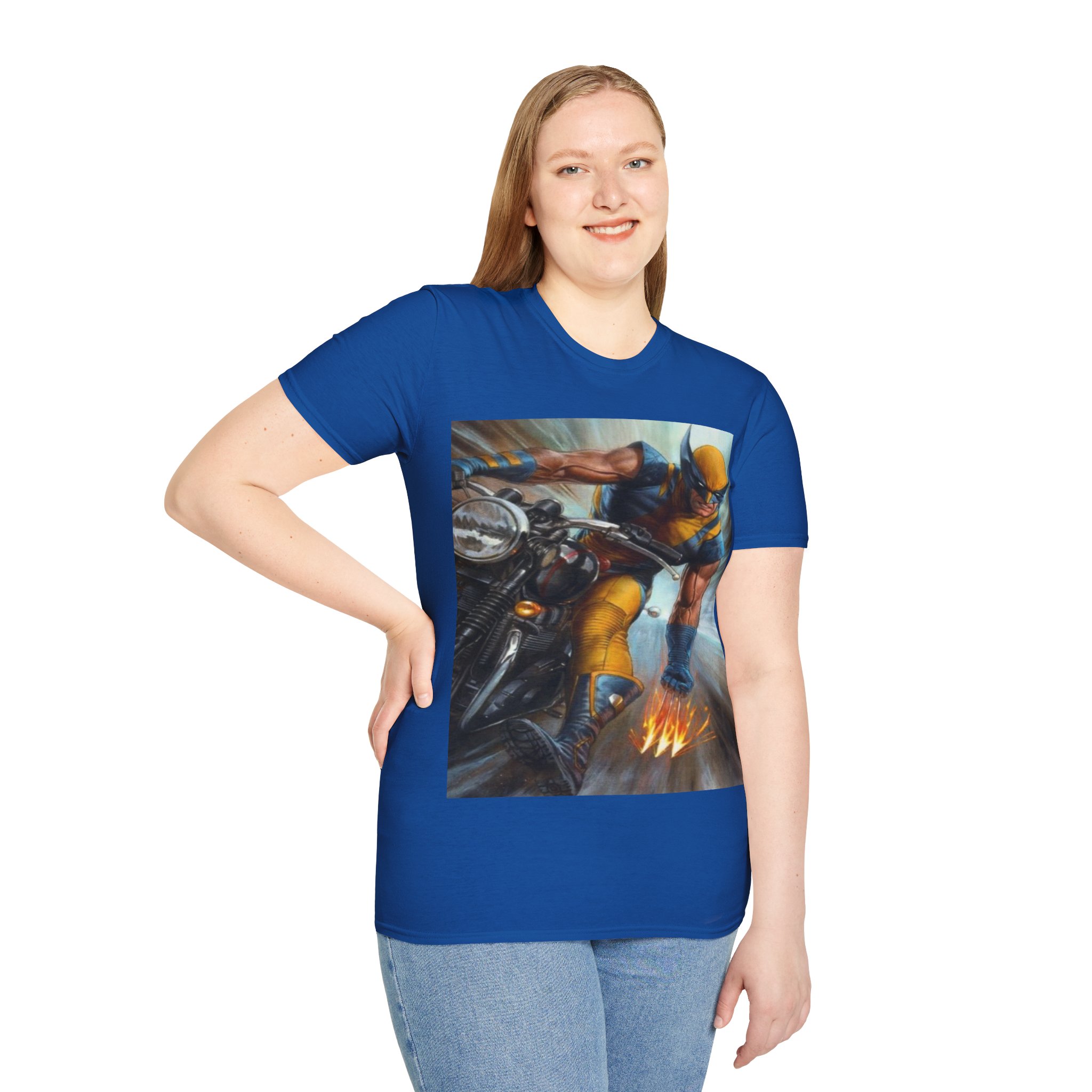 Wolverine Motorcycle Graphic T-Shirt — Vintage Comic Hero Tee - Image 22