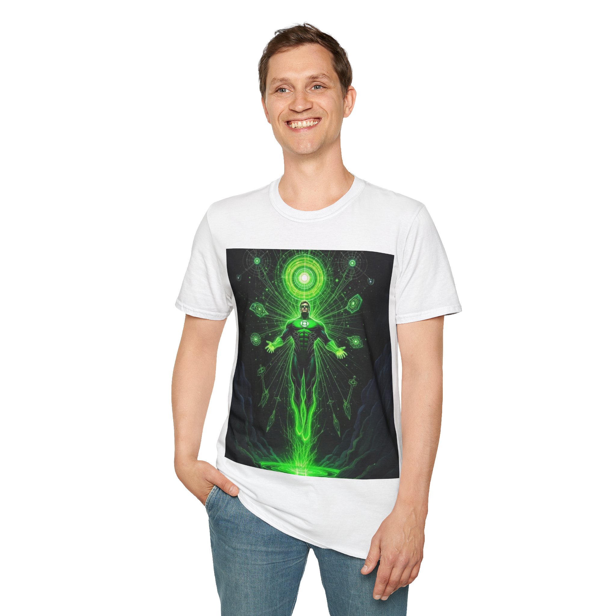 Green Lantern Cosmic Energy T-Shirt — Superhero Sci‑Fi Graphic Tee - Image 14