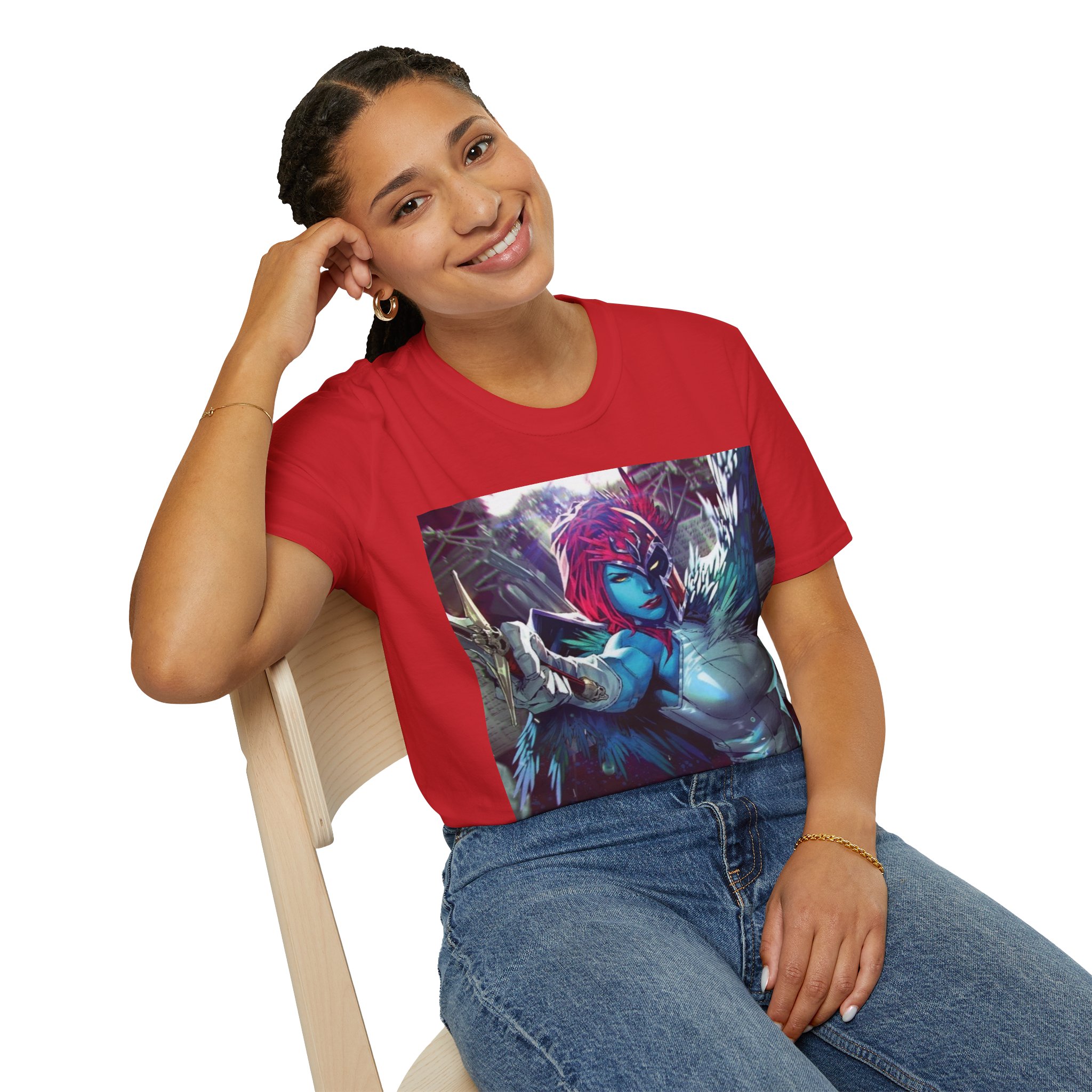 Mystique Winged Warrior Blue Mutant Comic Graphic Tee - Image 34
