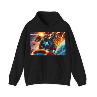 Captain America Shield Marvel Heroic Graphic Hoodie