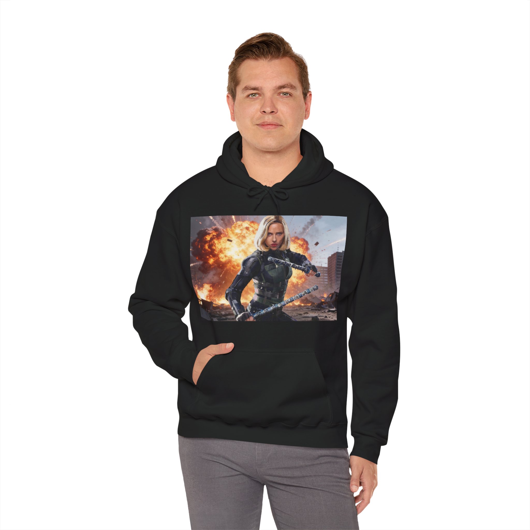 Black Widow Spy Strike Marvel Action Hoodie - Image 9