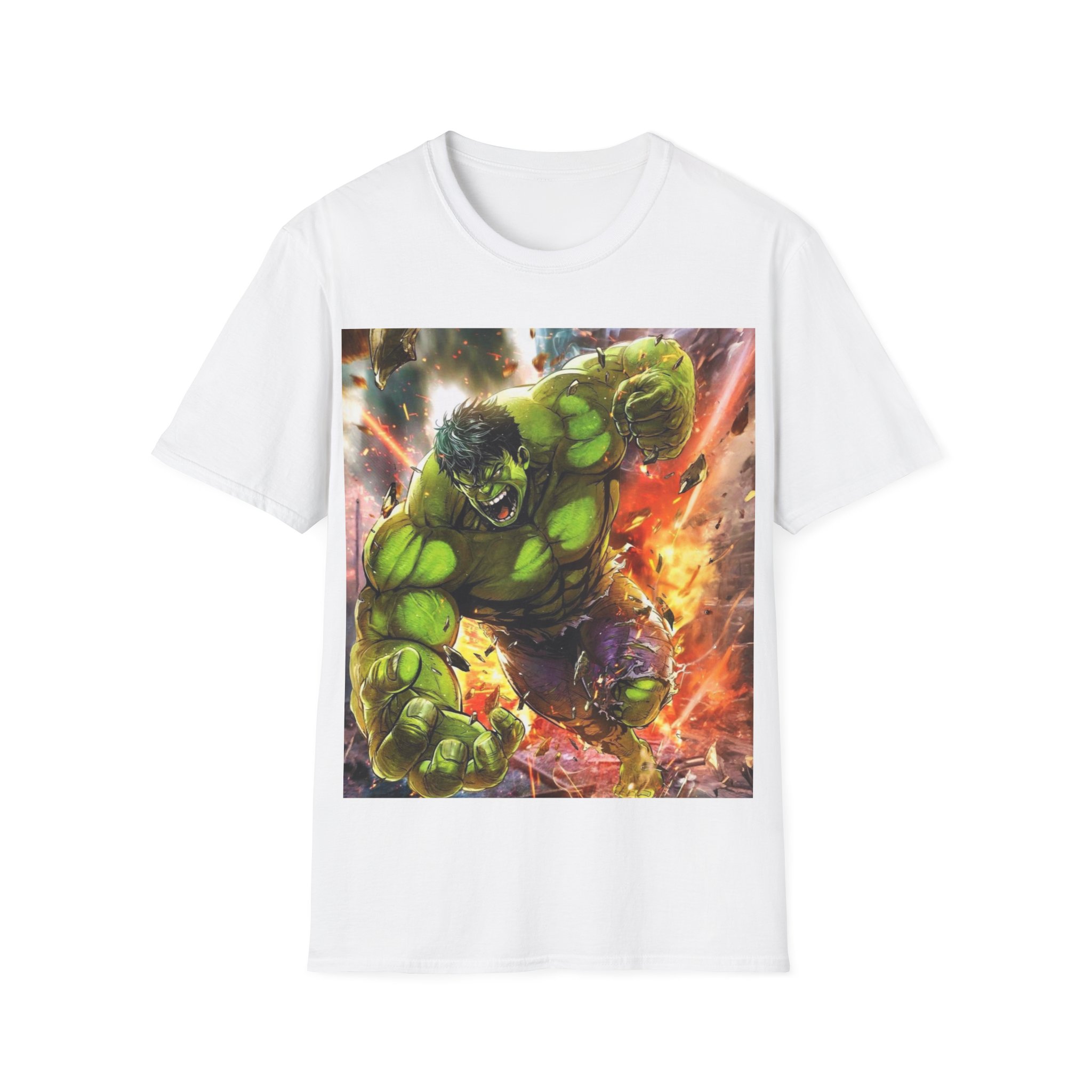 Hulk Smash Explosion Comic Art Graphic T‑Shirt - Image 11
