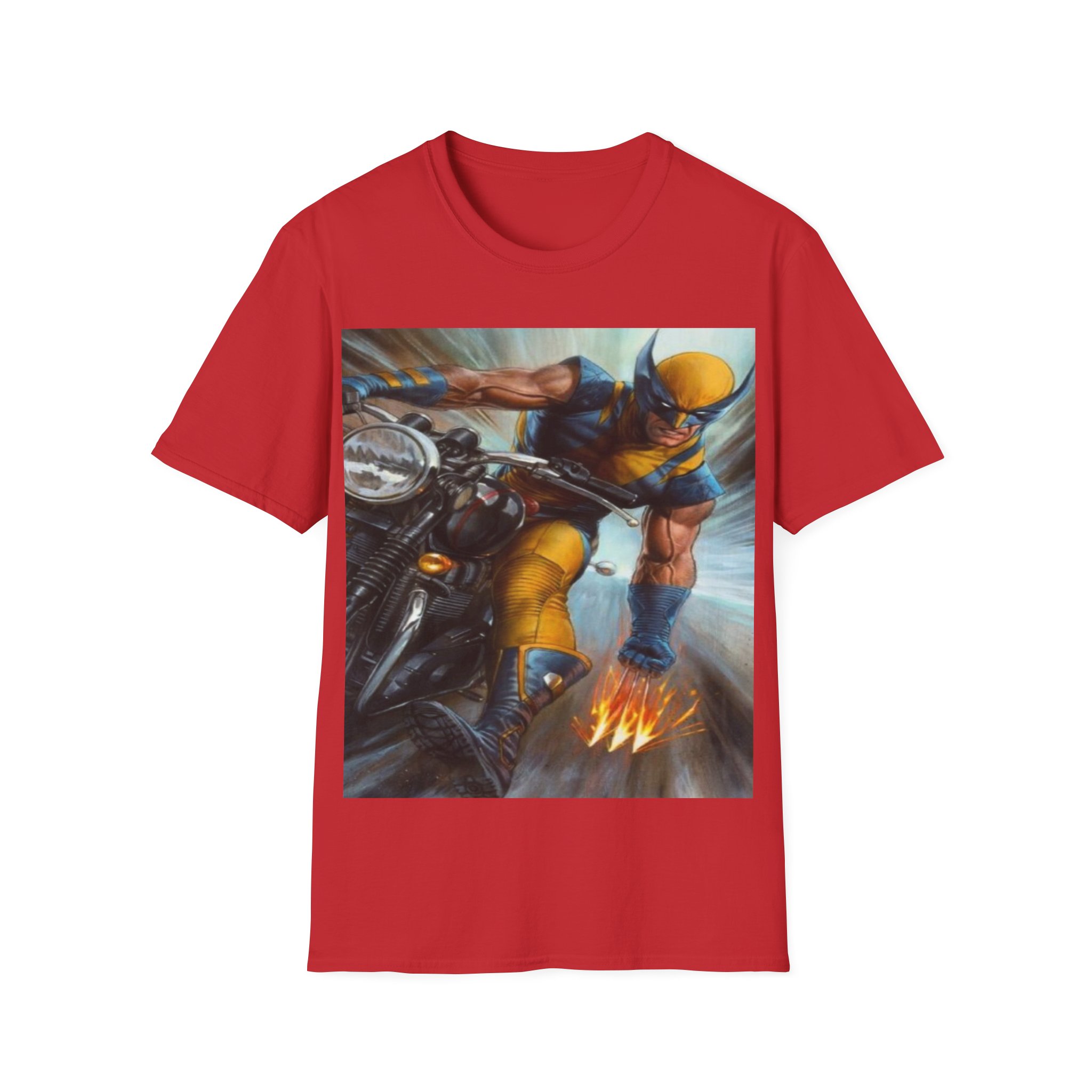 Wolverine Motorcycle Graphic T-Shirt — Vintage Comic Hero Tee - Image 29