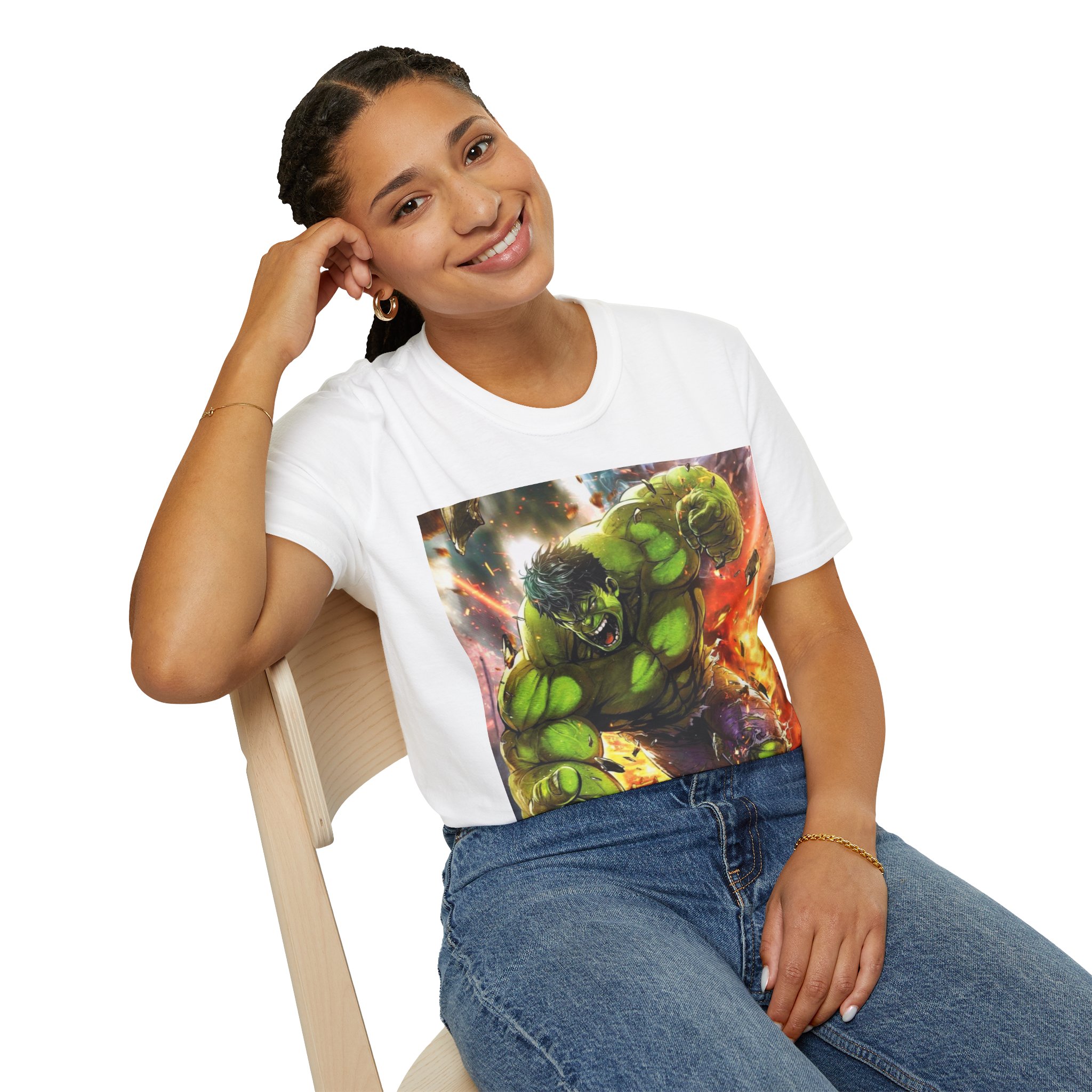 Hulk Smash Explosion Comic Art Graphic T‑Shirt - Image 16