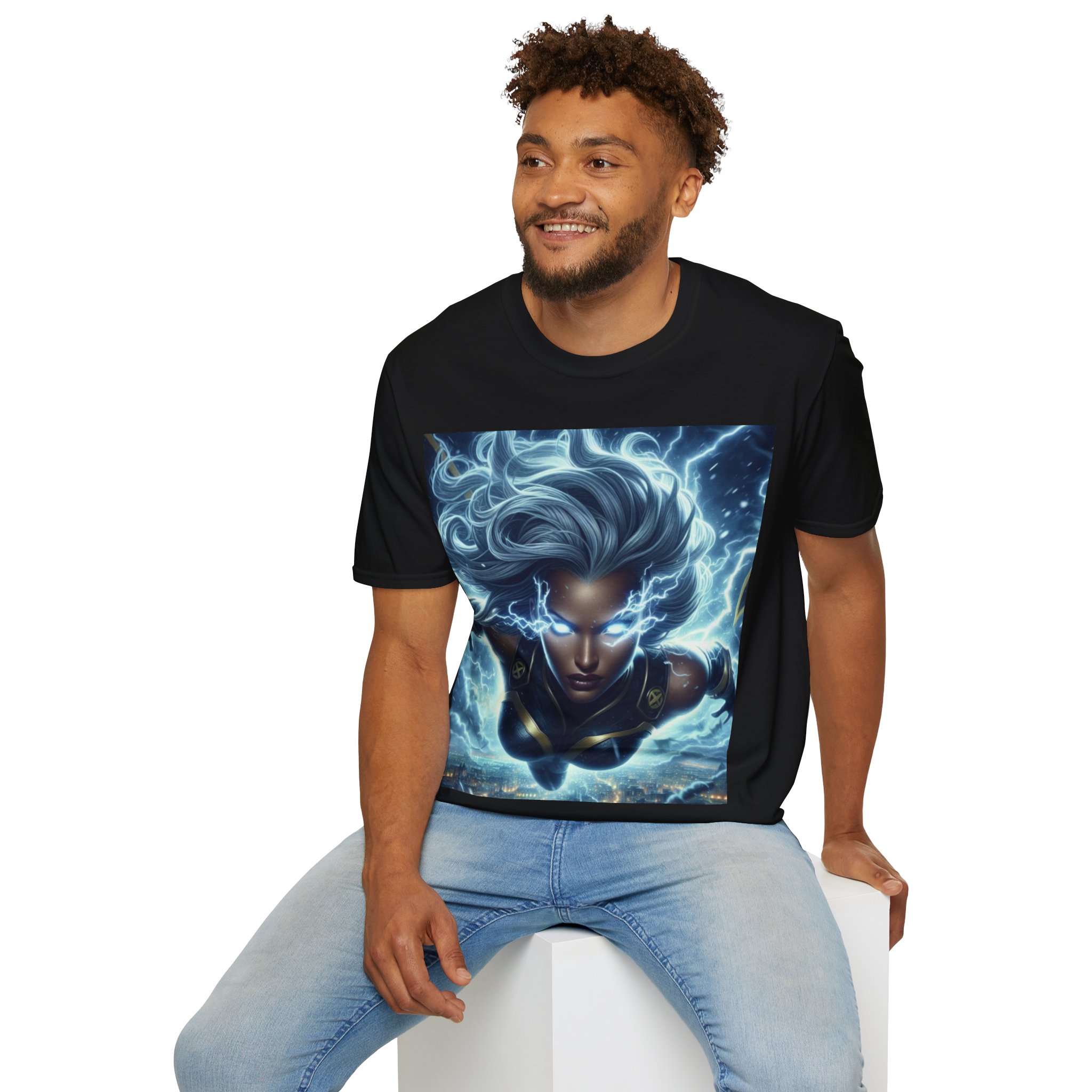 Storm Lightning Goddess Power Comic Art T‑Shirt - Image 8