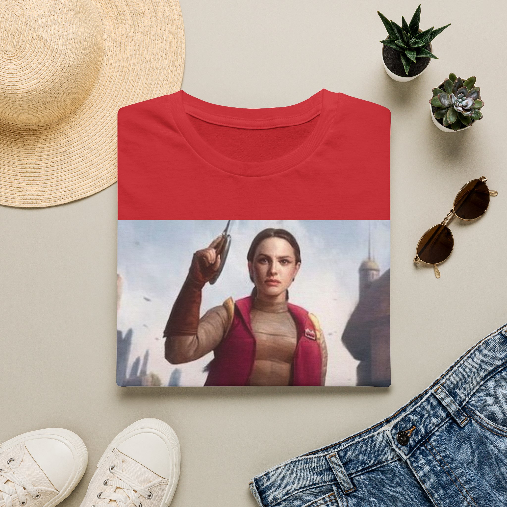 Padmé Amidala Galactic Rebel Force Comic Art T‑Shirt - Image 28