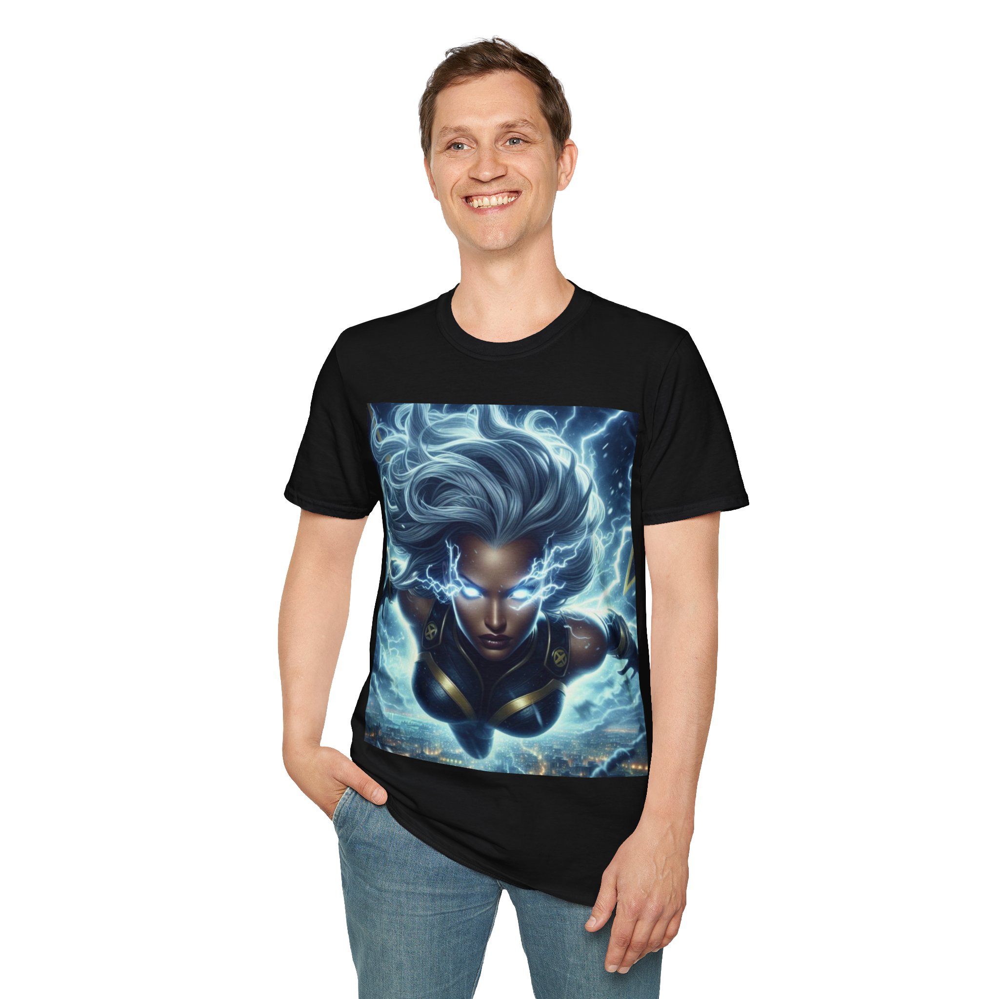 Storm Lightning Goddess Power Comic Art T‑Shirt - Image 5