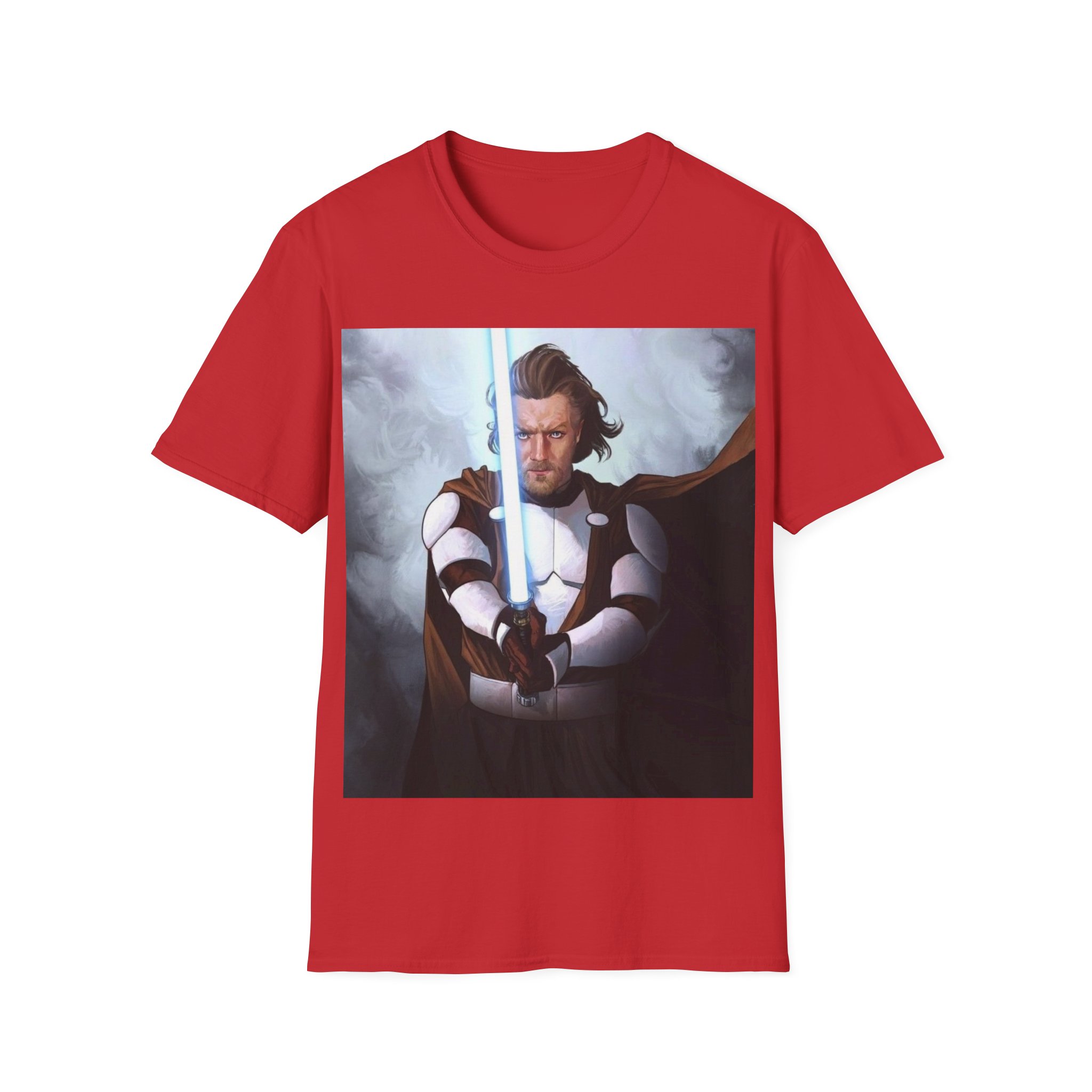 Obi‑Wan Kenobi Jedi Master Blue Saber Graphic Tee - Image 29