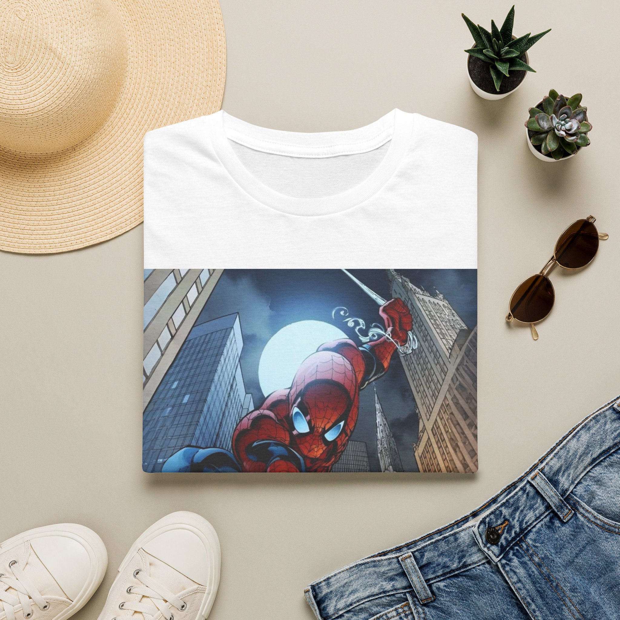 Spider‑Man City Swing Hero Comic Art Graphic Tee - Image 10