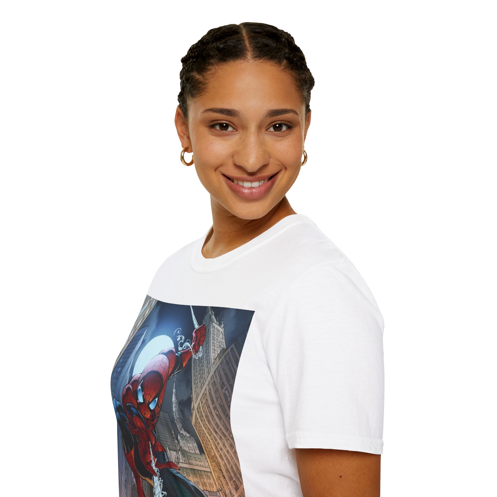 Spider‑Man City Swing Hero Comic Art Graphic Tee - Image 15