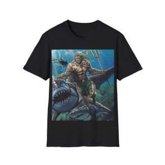 Aquaman Ocean King Trident Power Graphic T‑Shirt