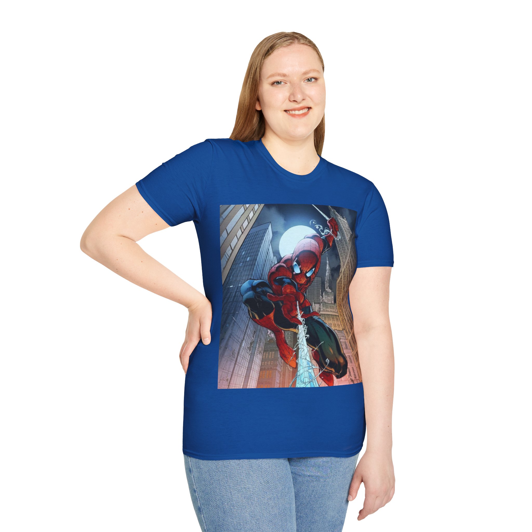 Spider‑Man City Swing Hero Comic Art Graphic Tee - Image 22
