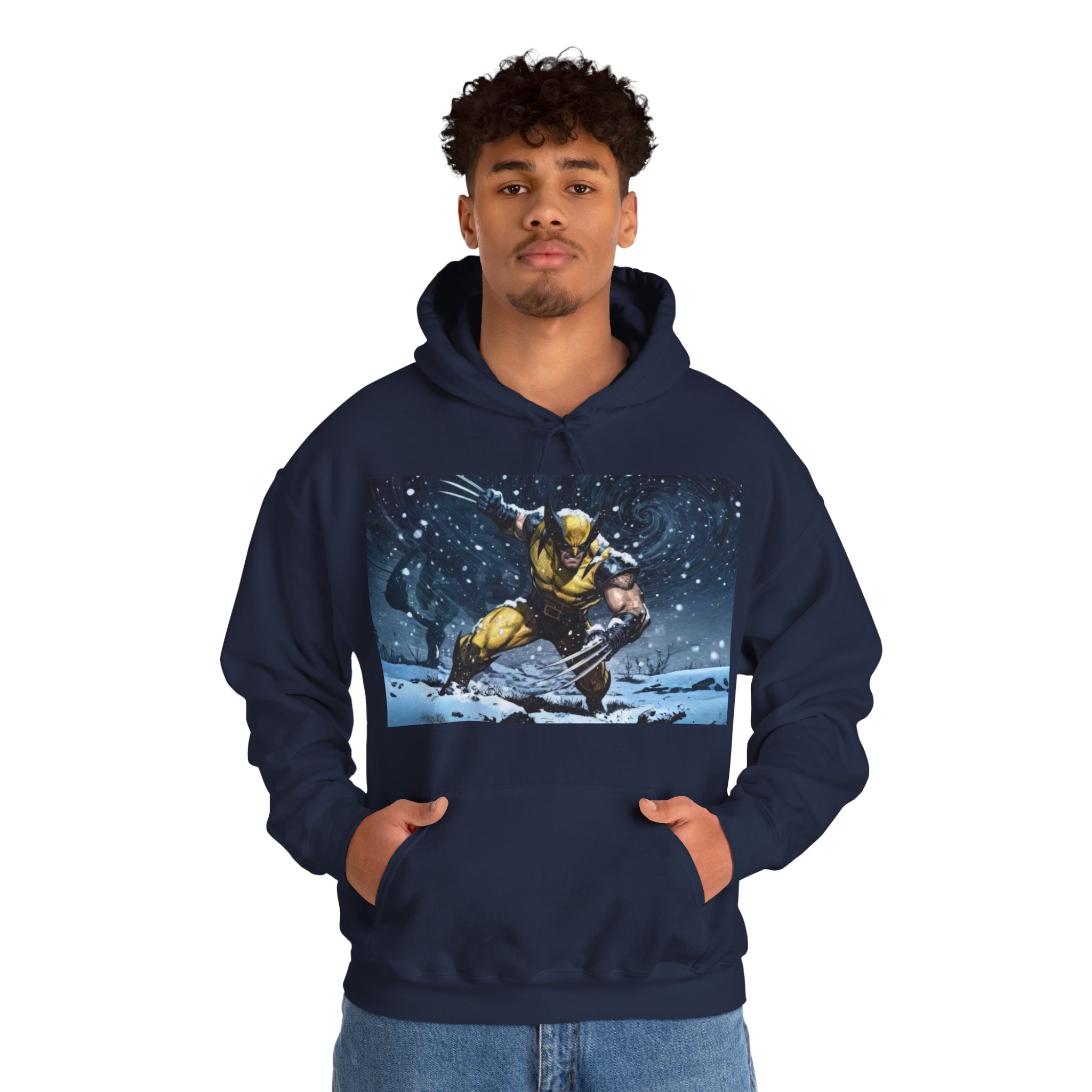 Wolverine Claws X‑Men Winter Comic Graphic Hoodie - Image 17