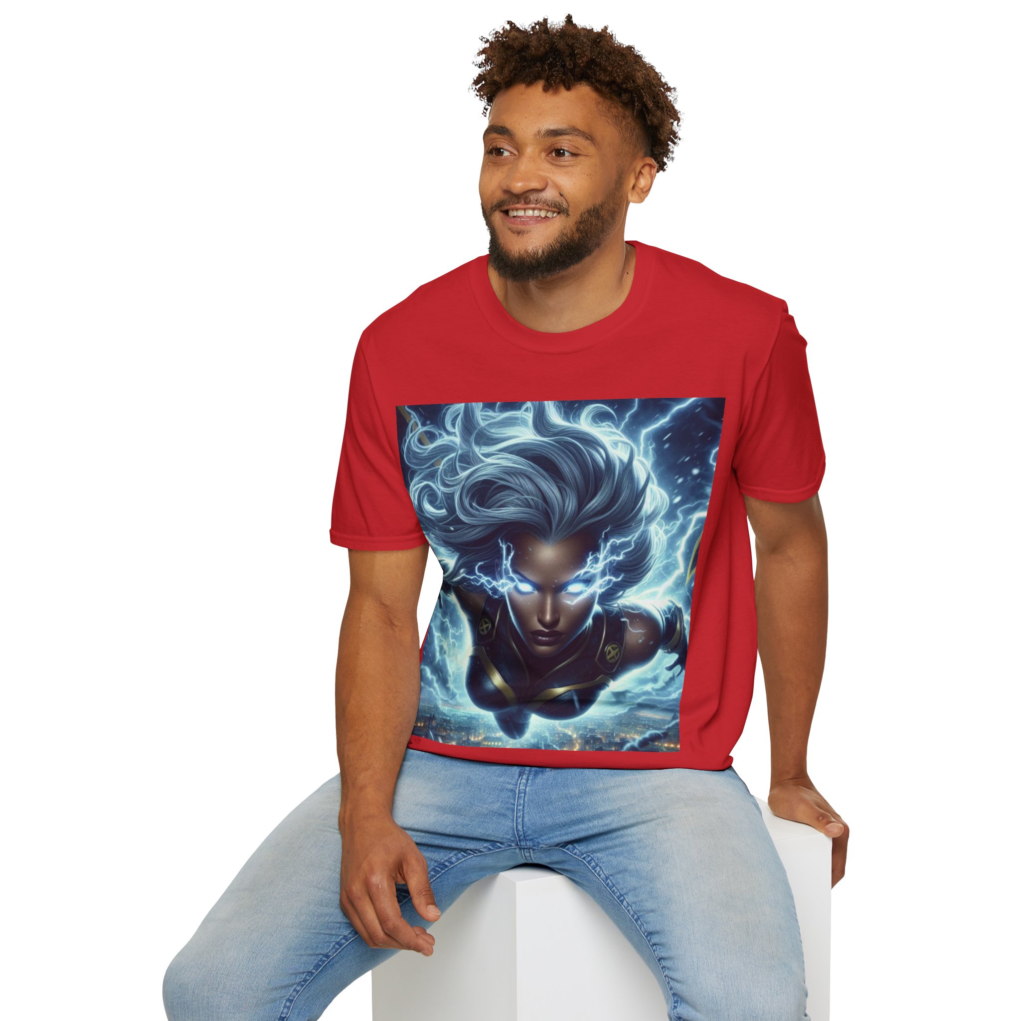 Storm Lightning Goddess Power Comic Art T‑Shirt - Image 35