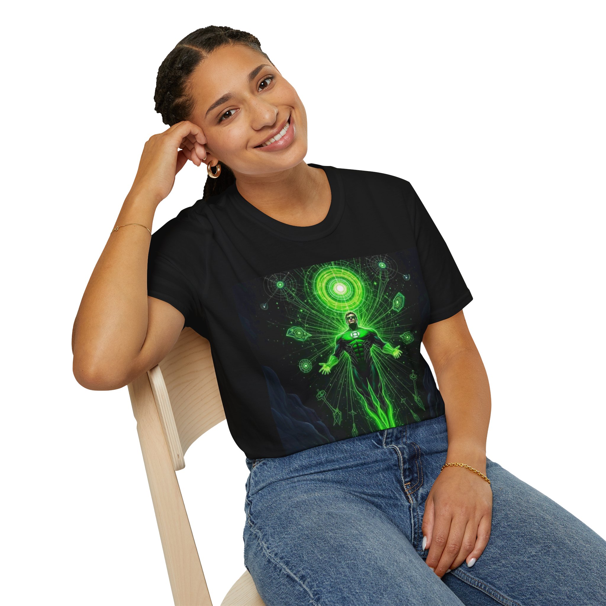 Green Lantern Cosmic Energy T-Shirt — Superhero Sci‑Fi Graphic Tee - Image 7