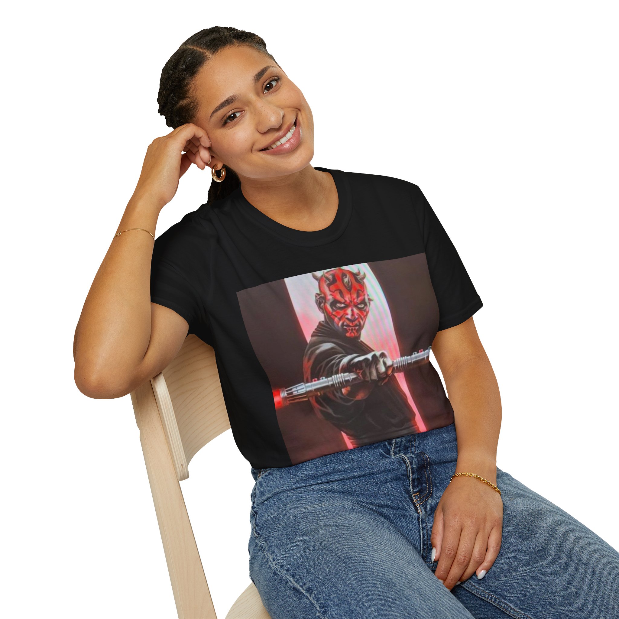 Darth Maul Graphic T-Shirt — Star Wars Sith Lightsaber Tee - Image 7
