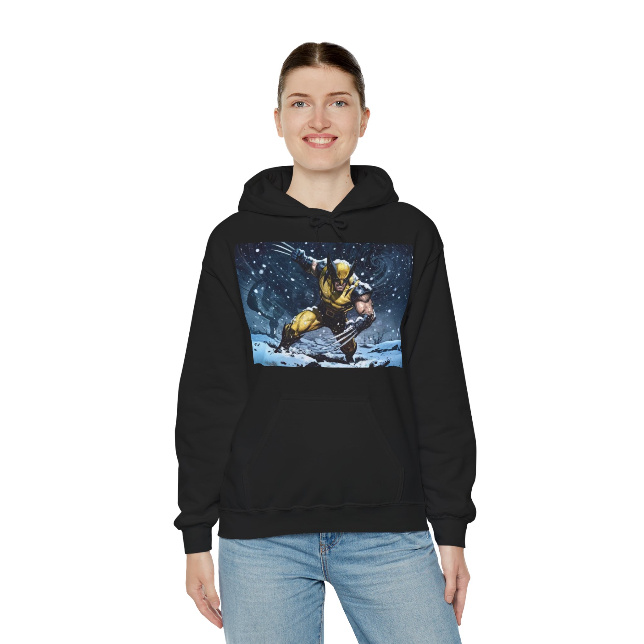 Wolverine Claws X‑Men Winter Comic Graphic Hoodie - Image 8