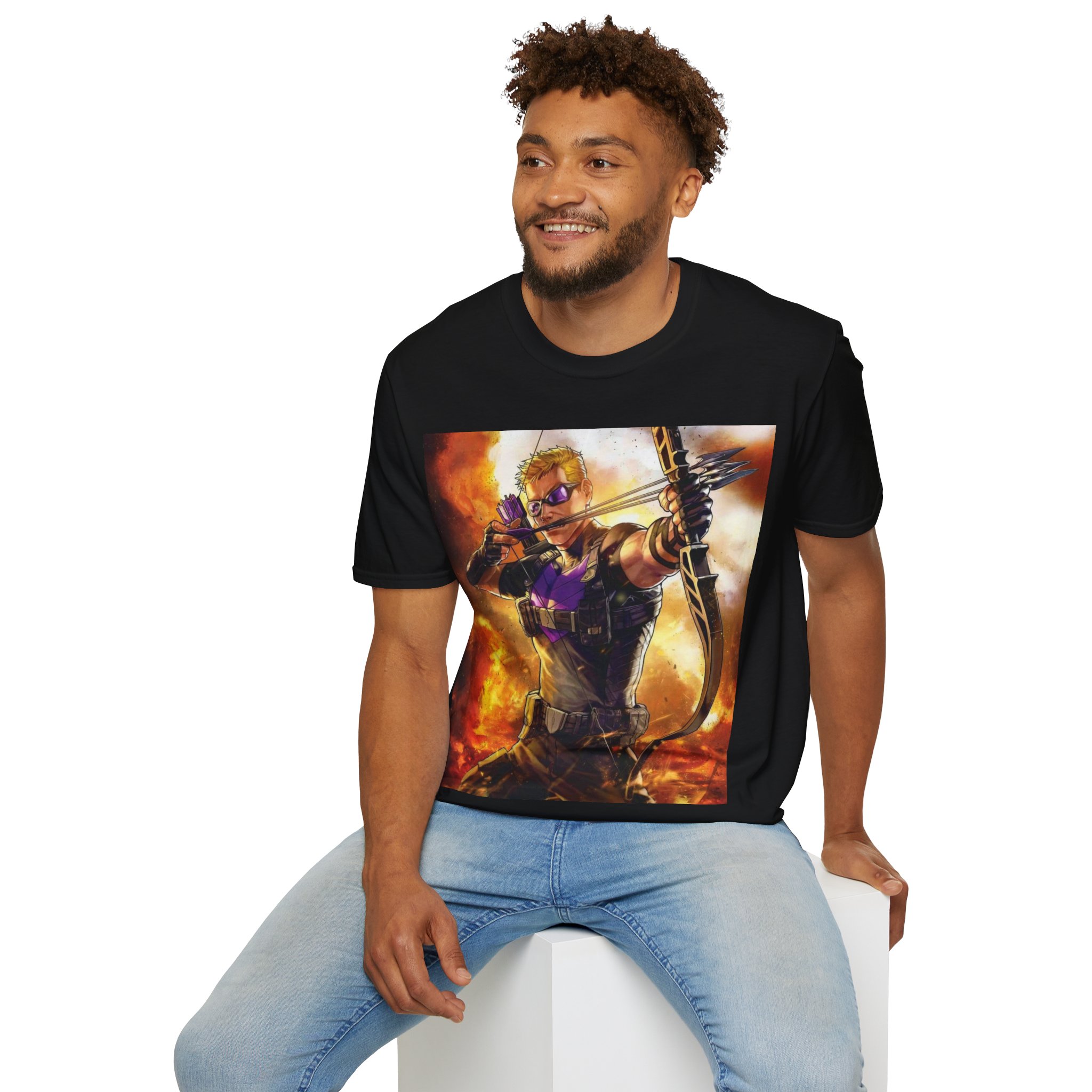Hawkeye Precision Archer Fire Battle Graphic Tee - Image 8