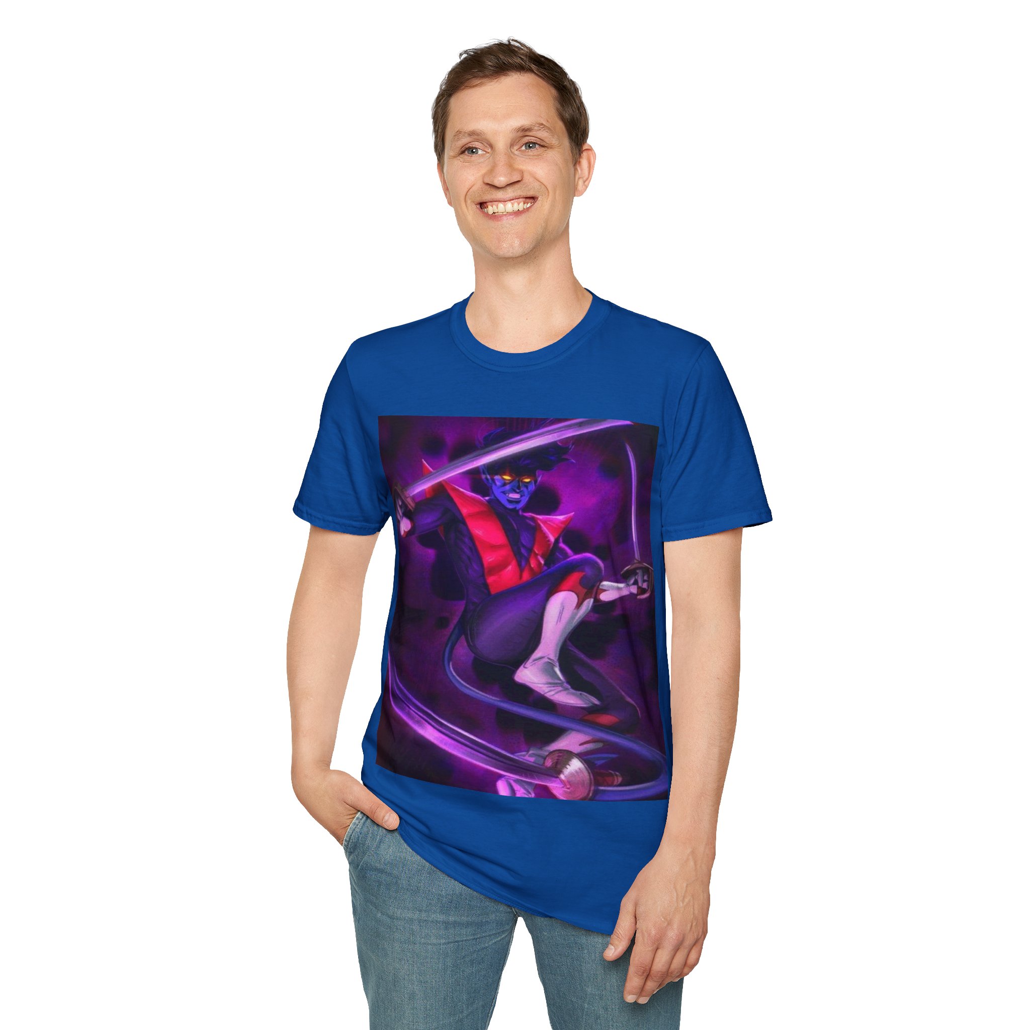 Nightcrawler Shadow Strike Comic Art Graphic Tee - Image 23