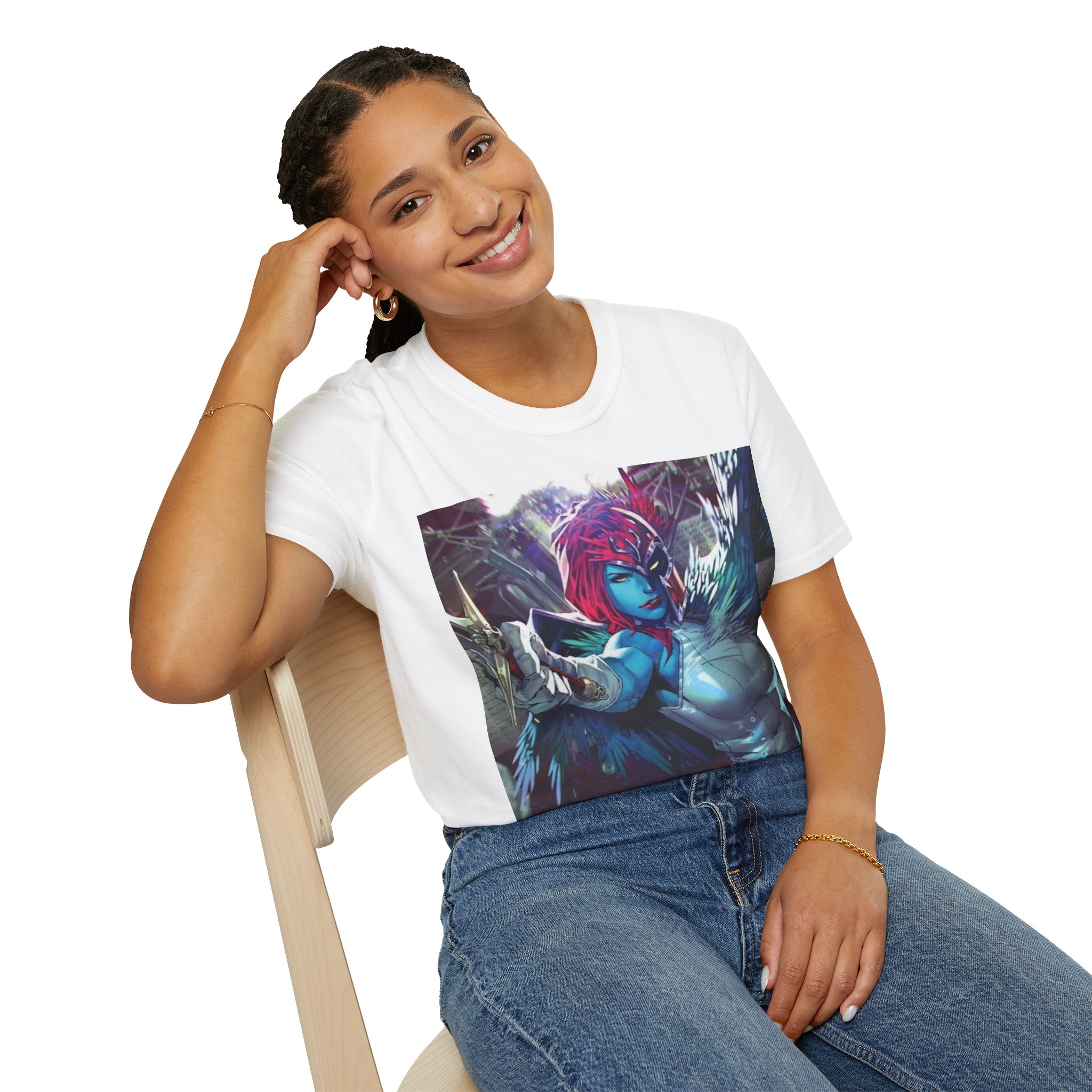 Mystique Winged Warrior Blue Mutant Comic Graphic Tee - Image 16