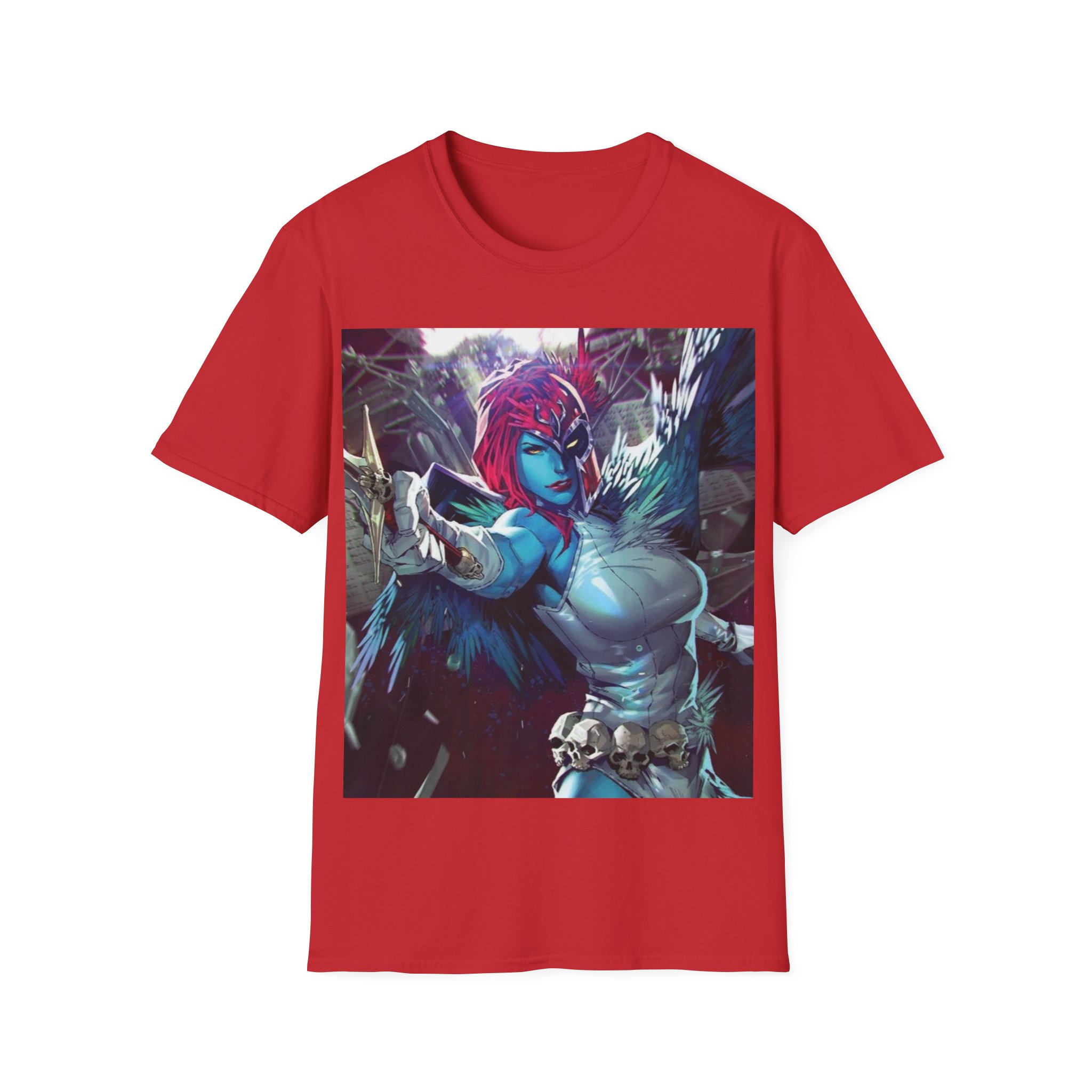 Mystique Winged Warrior Blue Mutant Comic Graphic Tee - Image 29